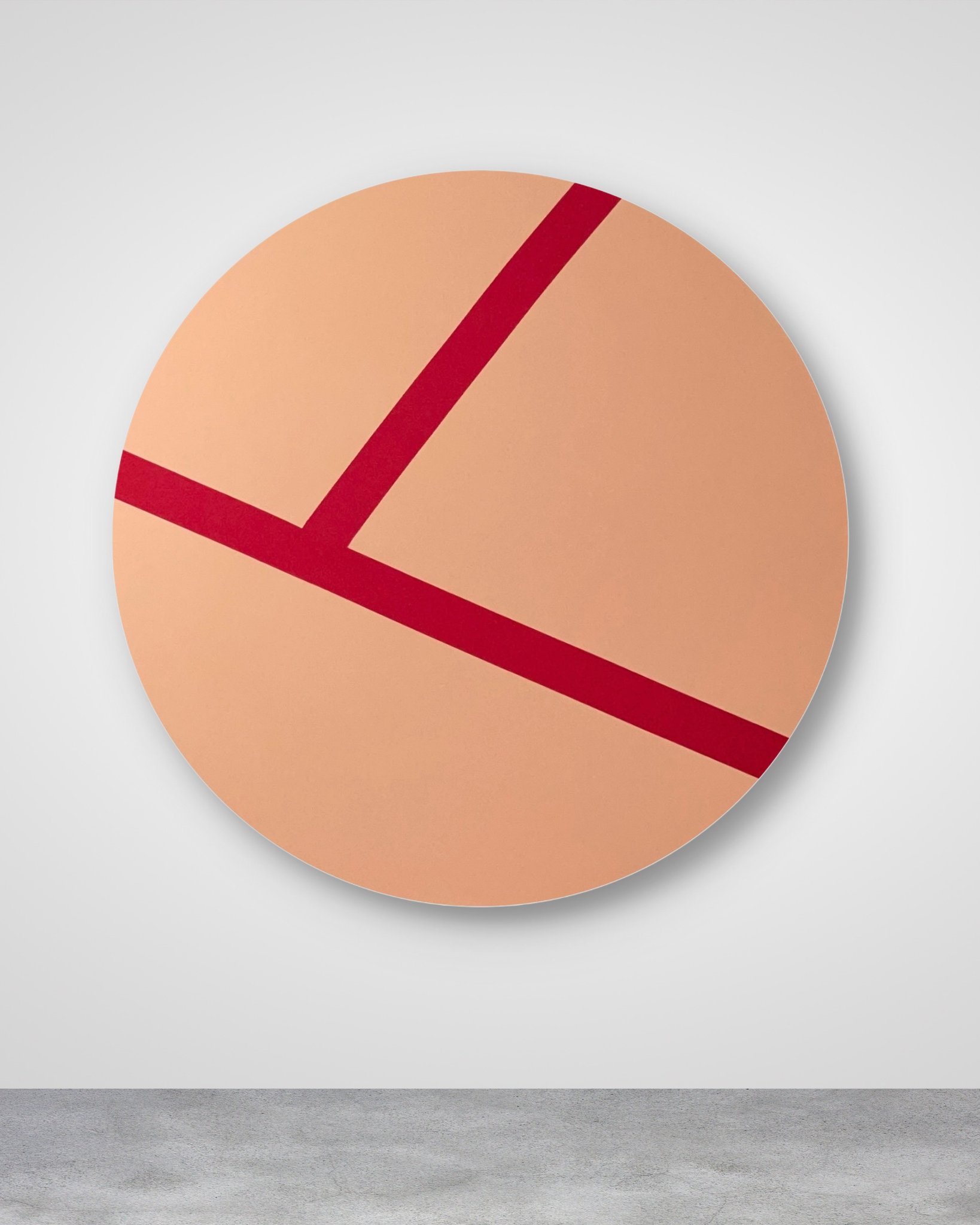 JEU XIV, Acrylic on canvas, 160 cm diameter, 2024