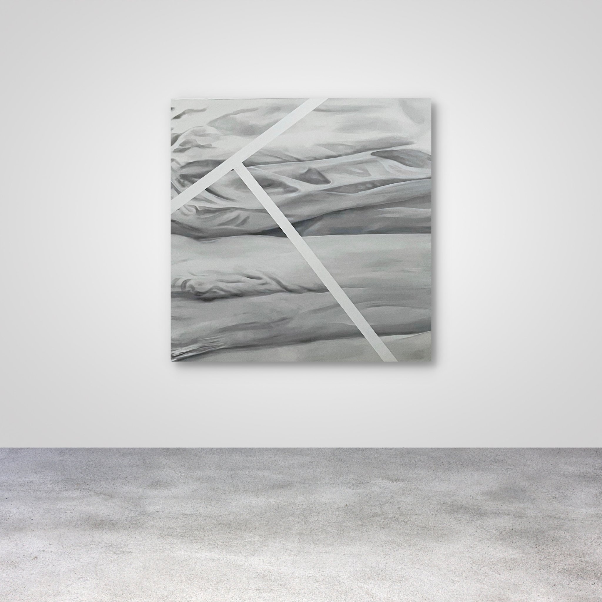 JEU X, Acrylic on canvas, 120 x 120 cm diameter, 2024