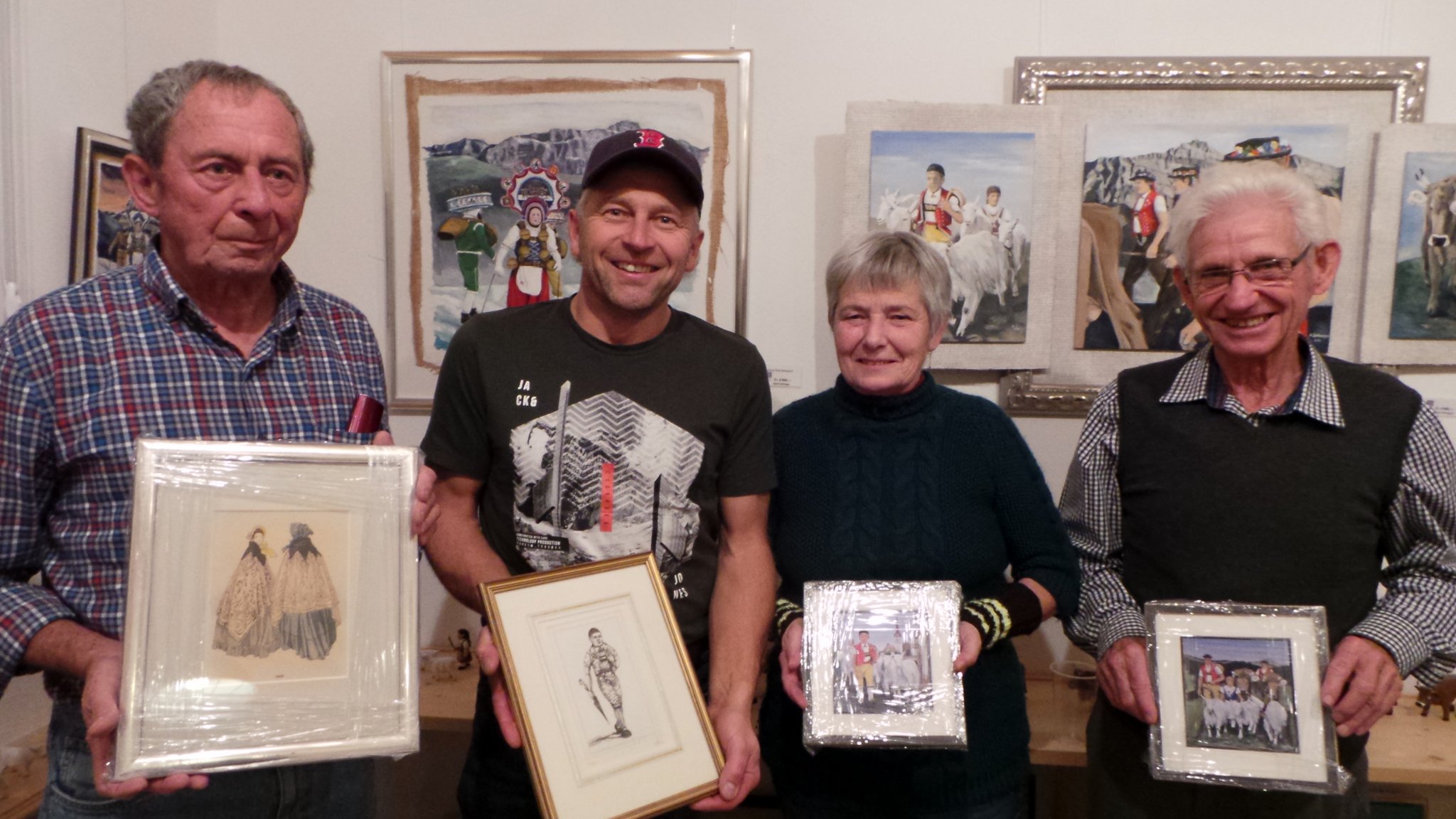 2. links Walter Rohner / 3 Silvia Dietrich und Hans Frehner