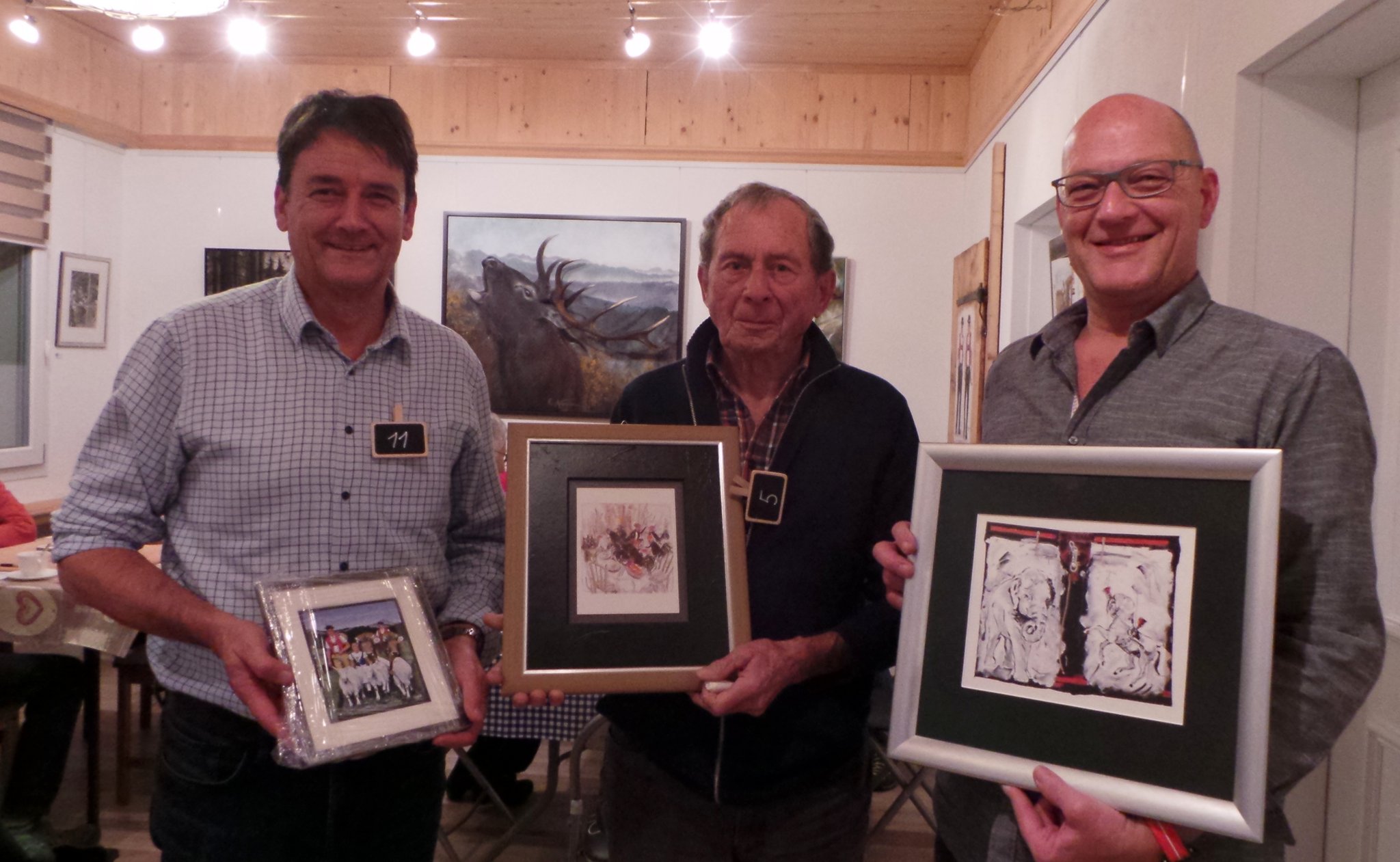 Platz 1. Walter Rohner, 2.Hanspeter Schiess, 3. Hubert Ammann