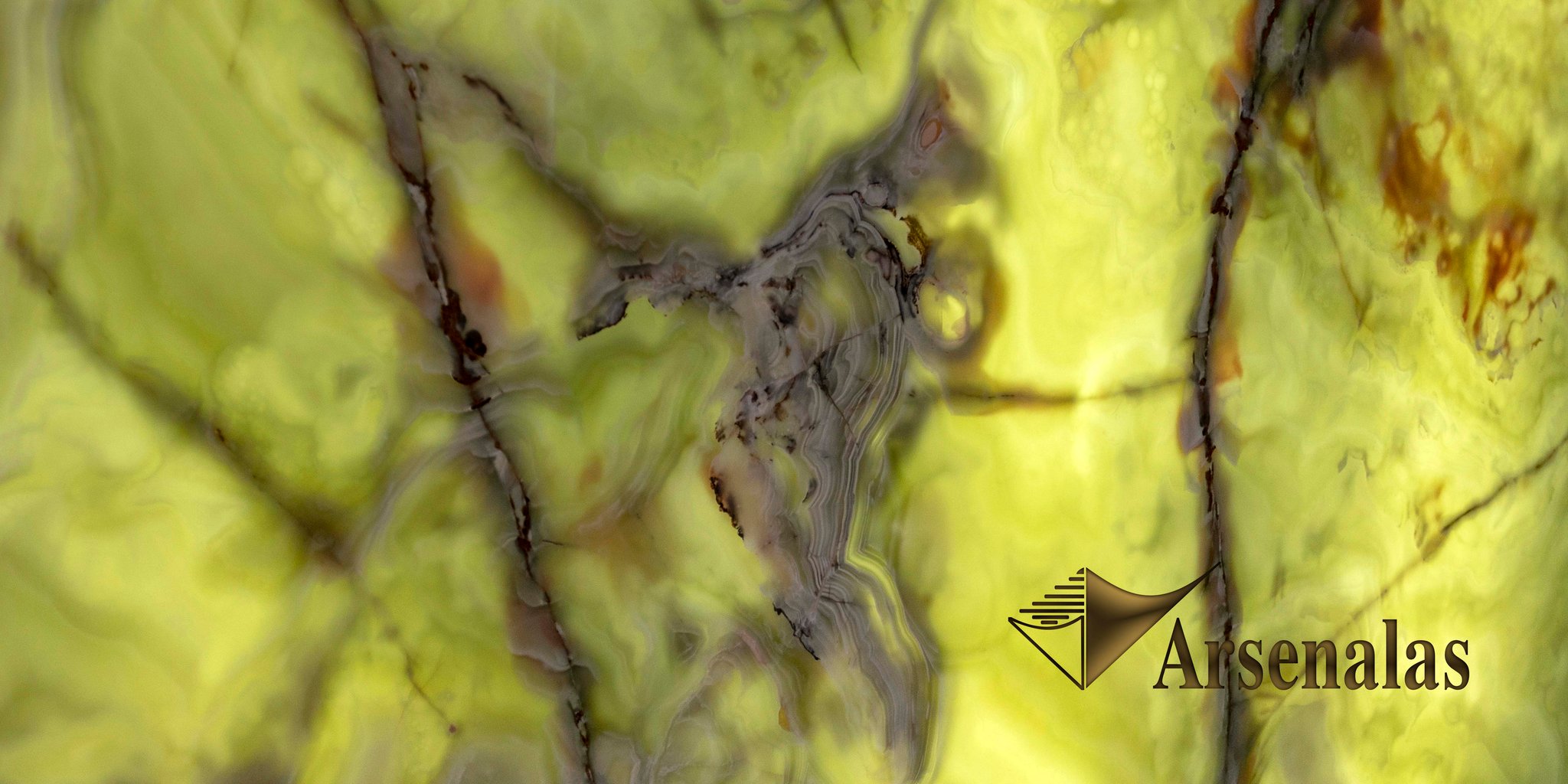 Translucent green onyx