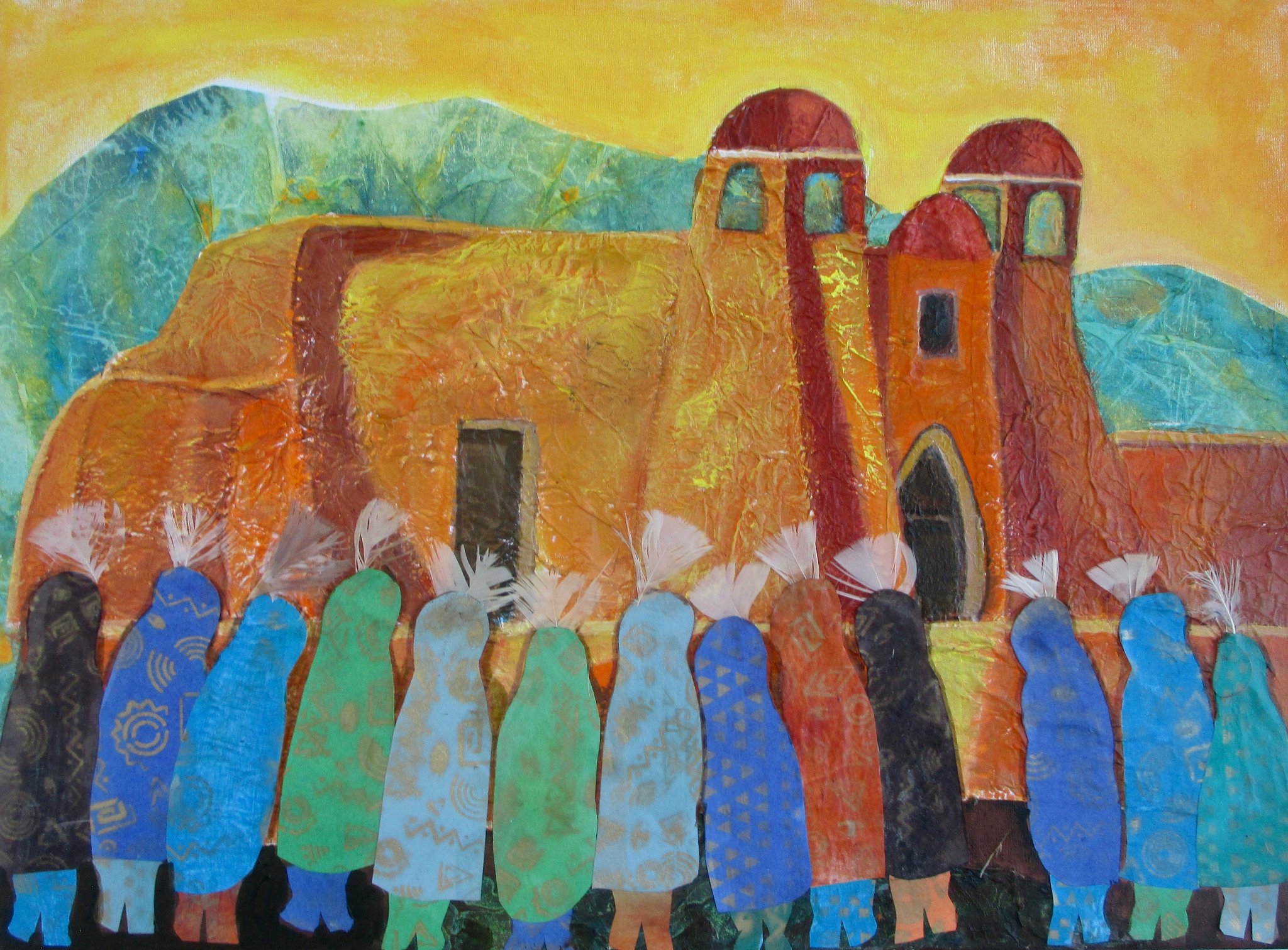 Sunrise Dance, mixed media, 18x24