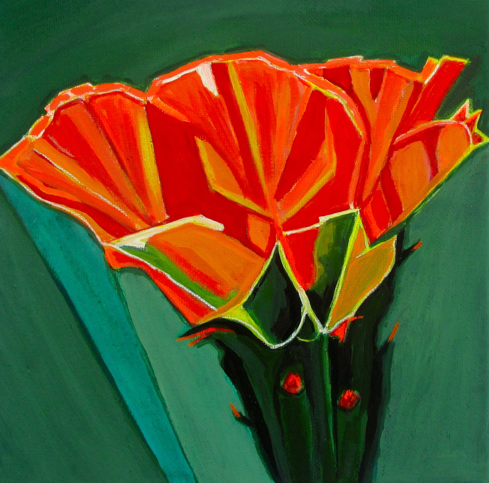 Sunset Beauty, acrylic on canvas, 8 x 8 SOLD