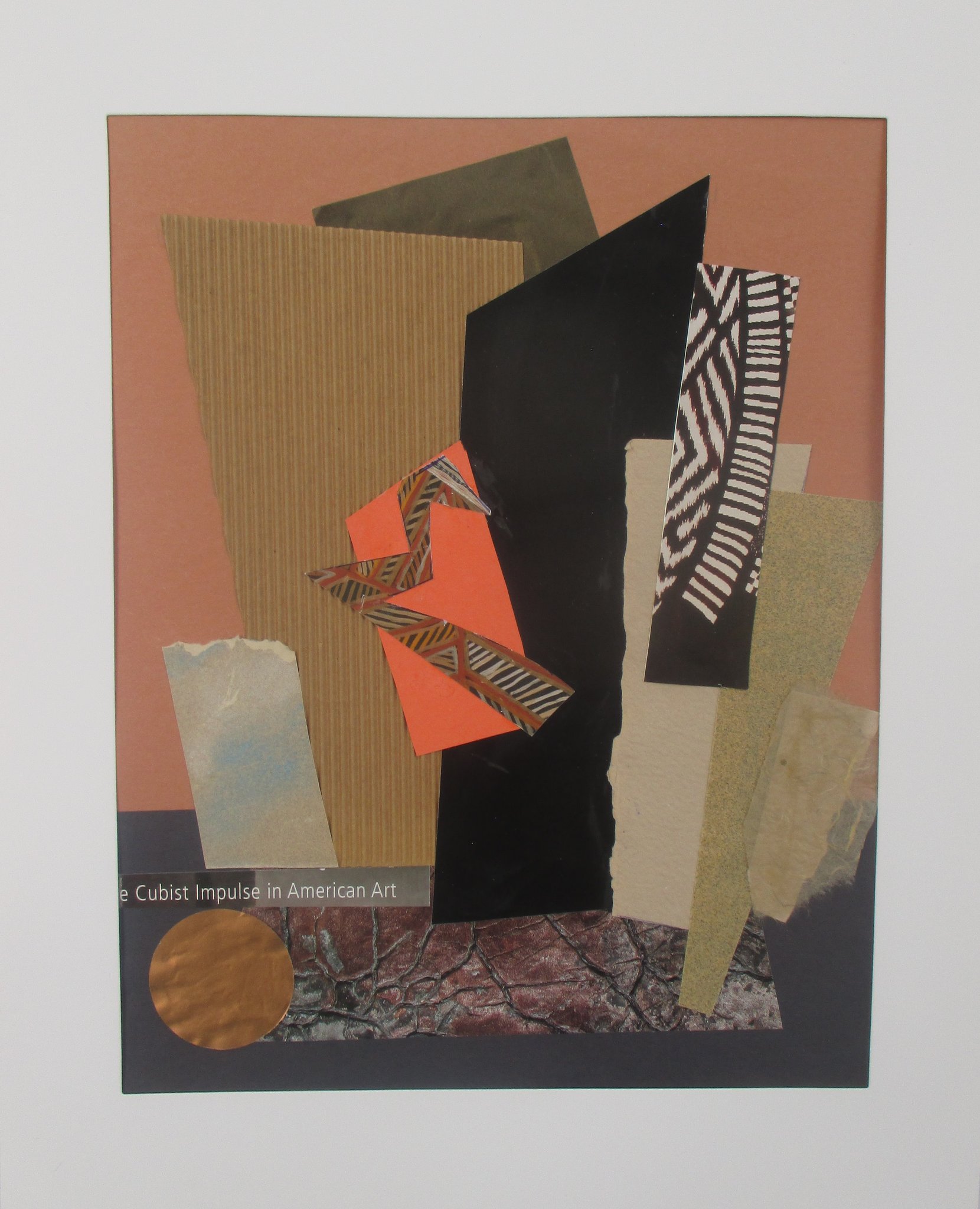 Cubist Impulse, collage on paper, 11 x 14