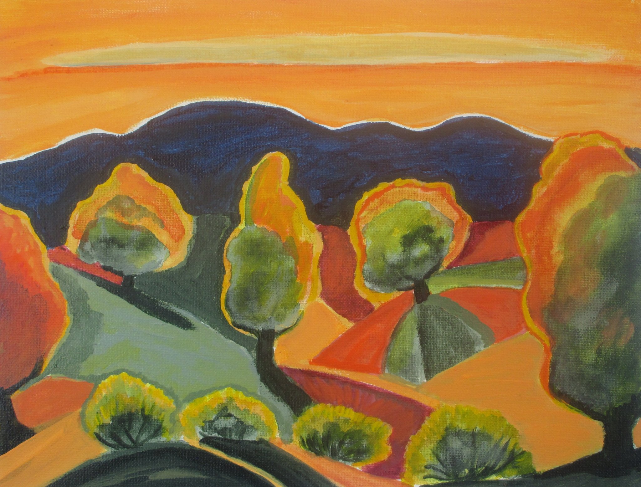 Autumn Glory, acrylic on canvas, 11 x 14