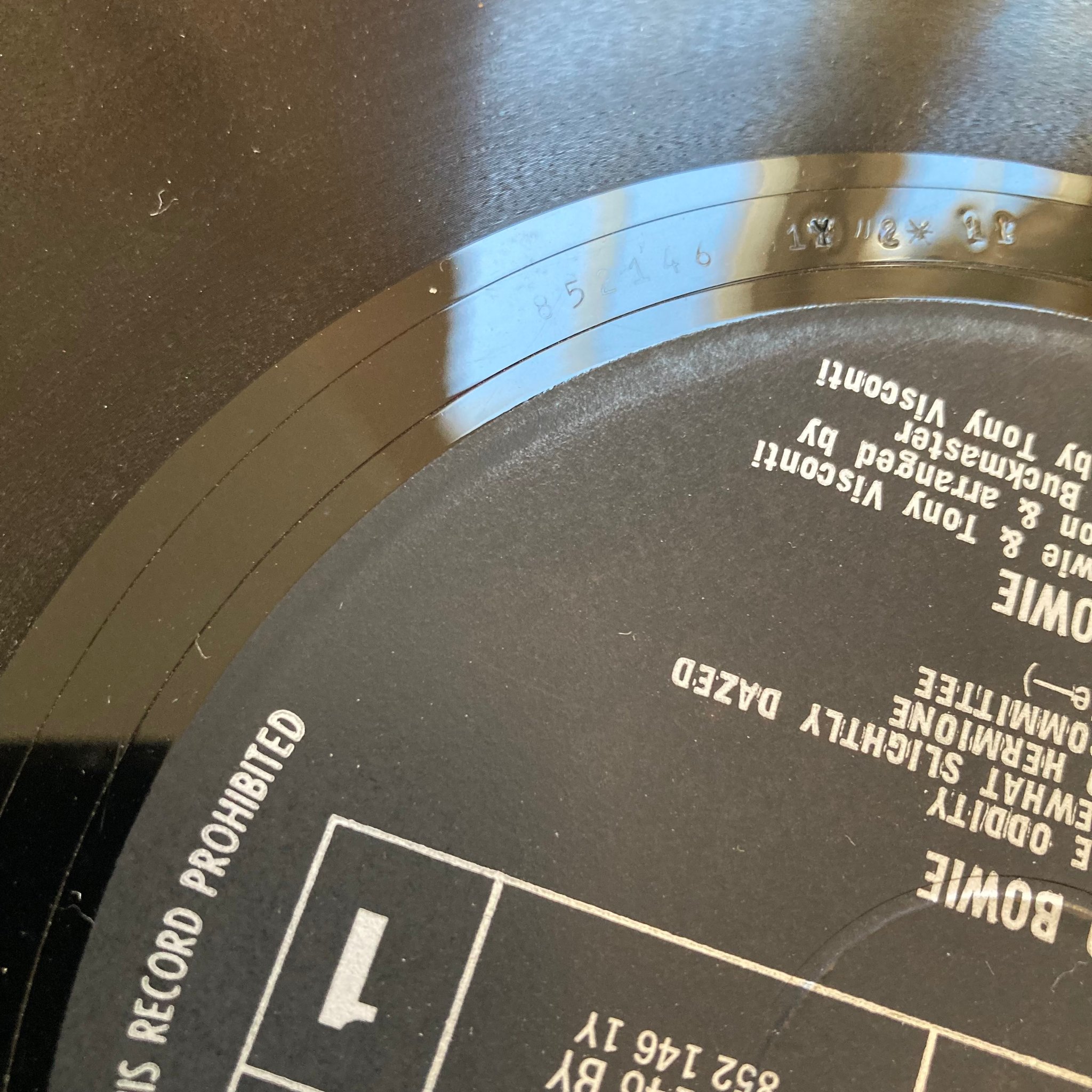 Side One Matrix |Number:-  851246  1Y//2* 11  1