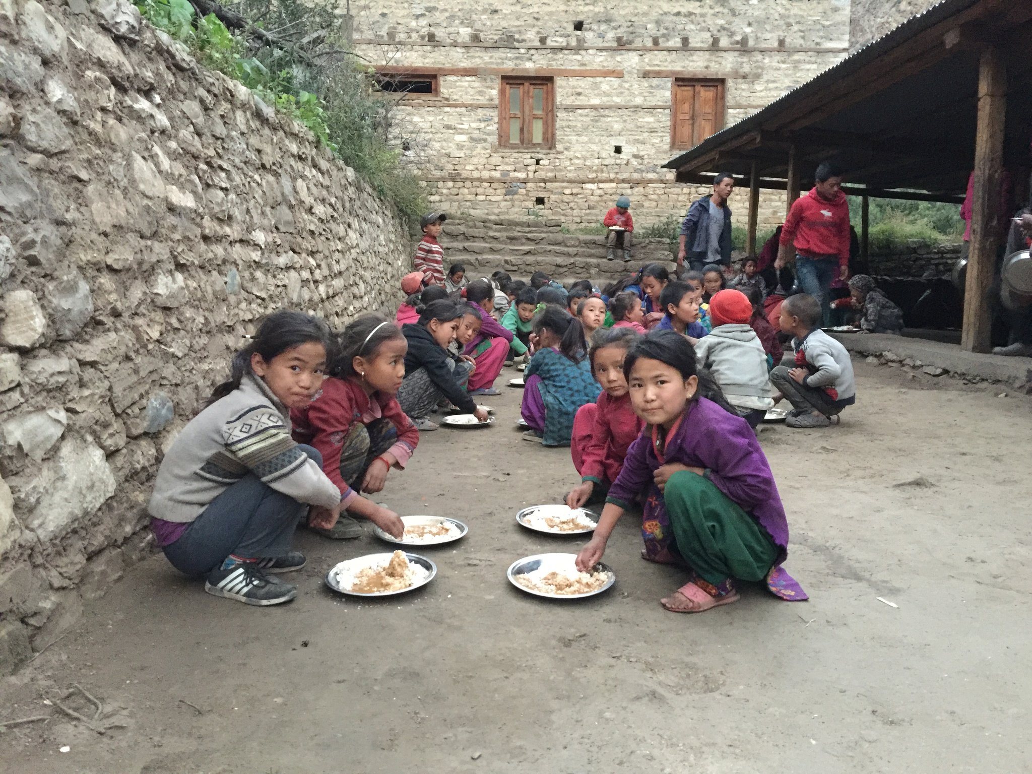 Essen in Tapriza Schule