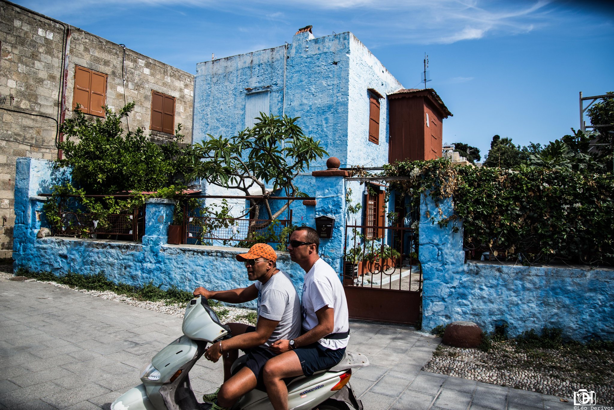 Hommes au scooter, Grèce, 2016