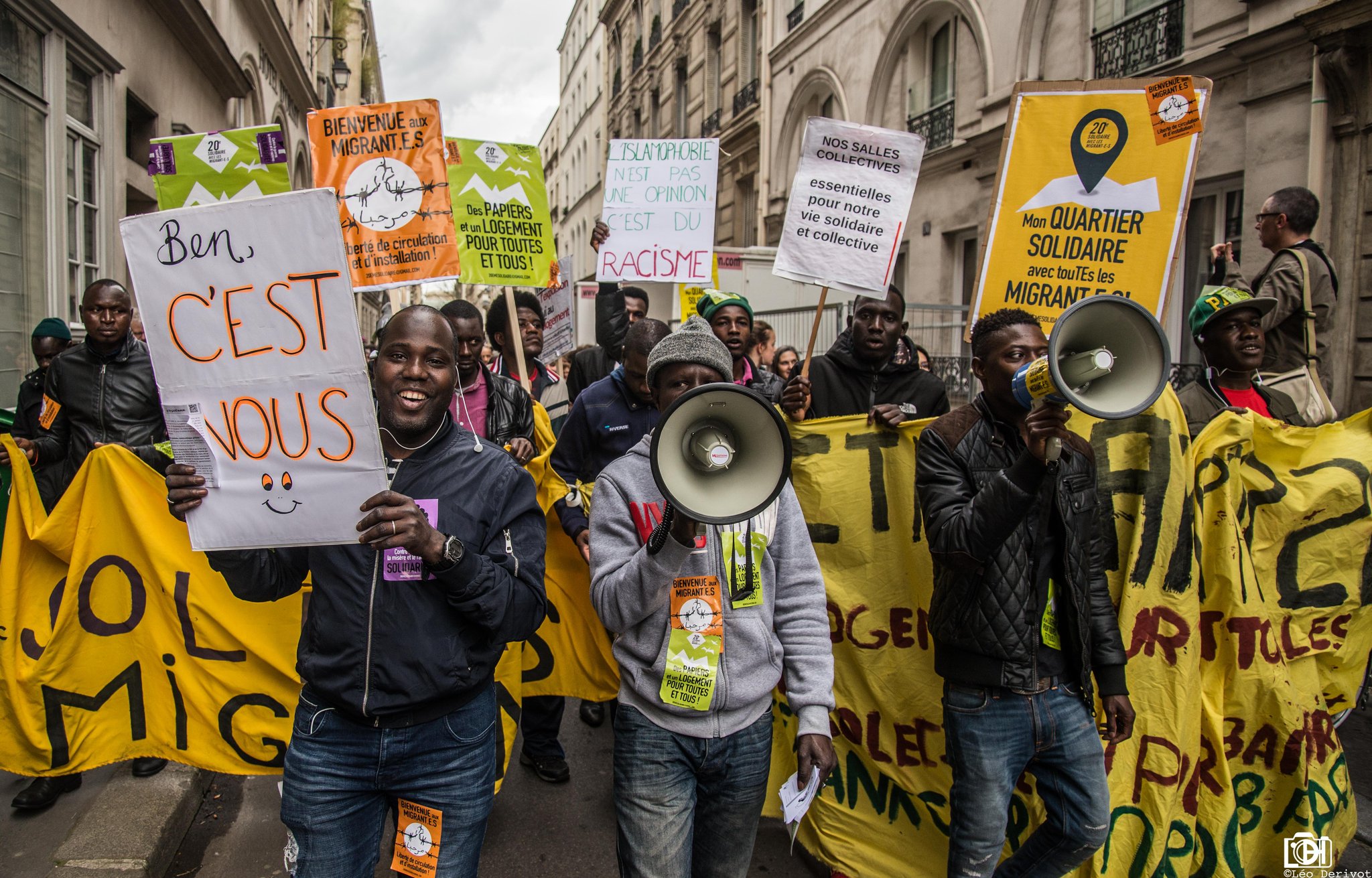 Manifestation Parisienne de soutien aux migrants, 14 Avril 2018