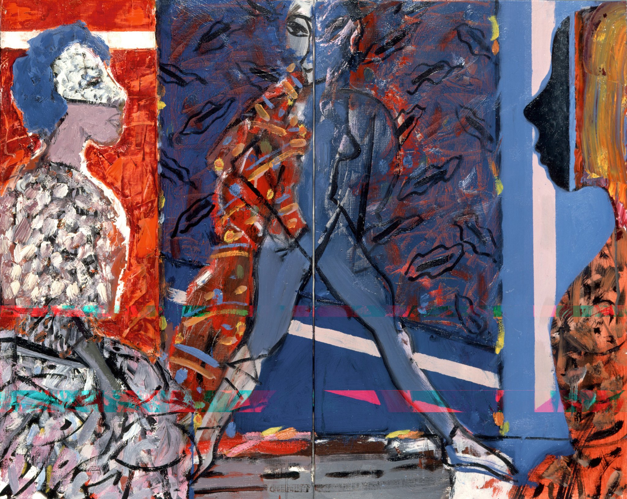 Le rideau rouge - 60x73