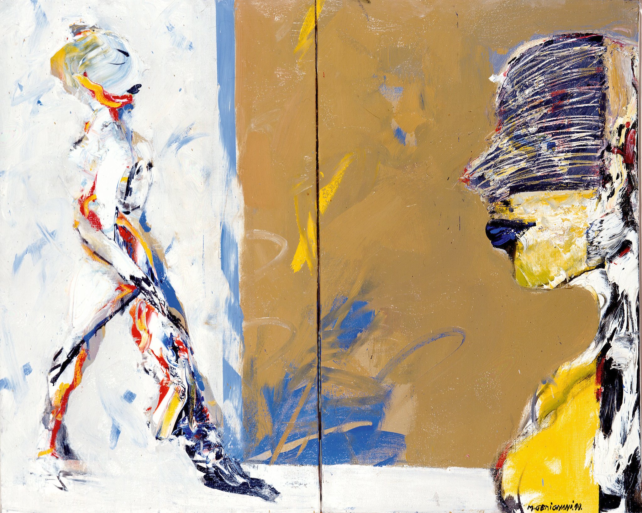 De gauche à droite - 60x73