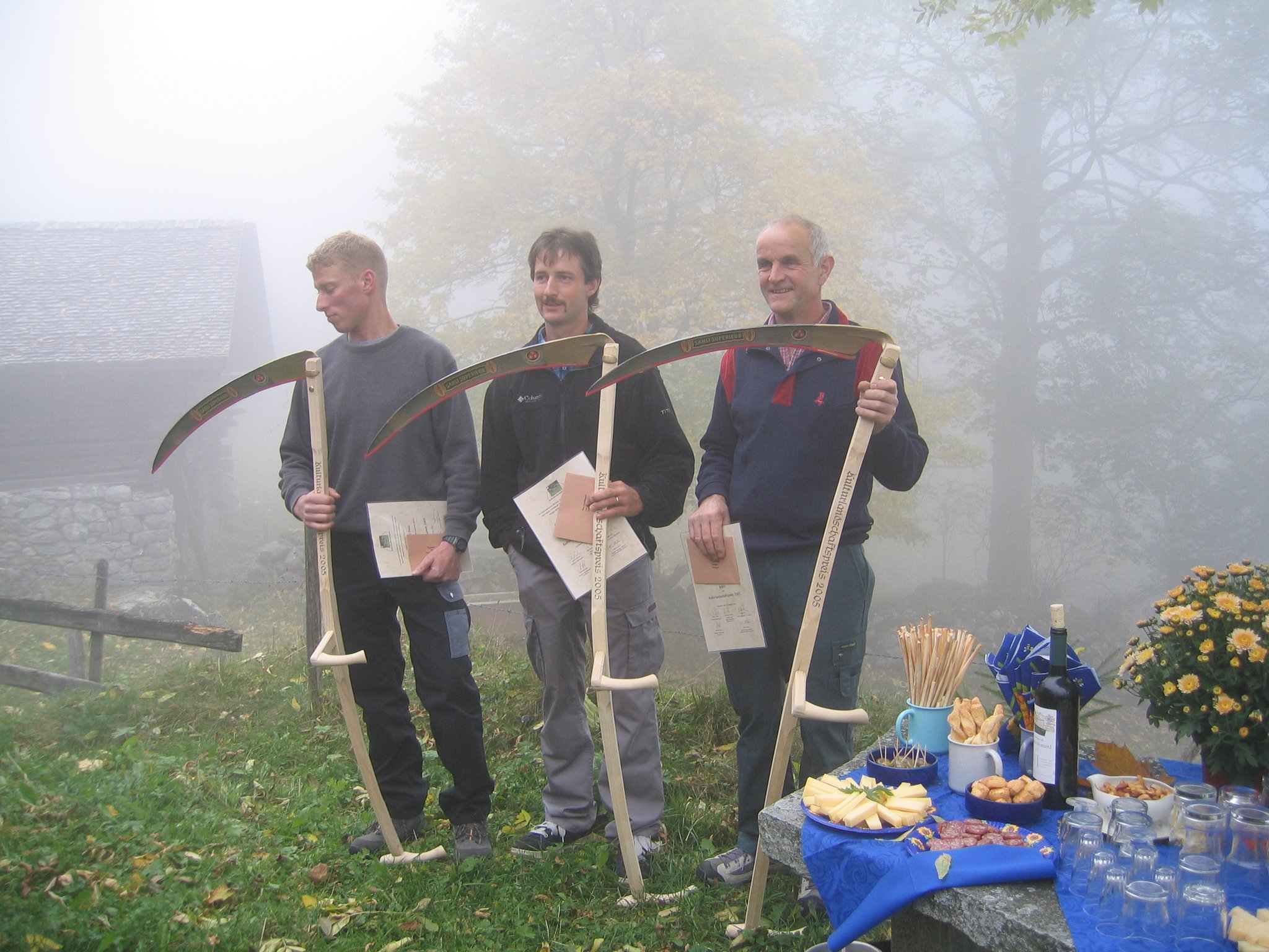Die ersten drei Gewinner des Kulturlandschaftspreises