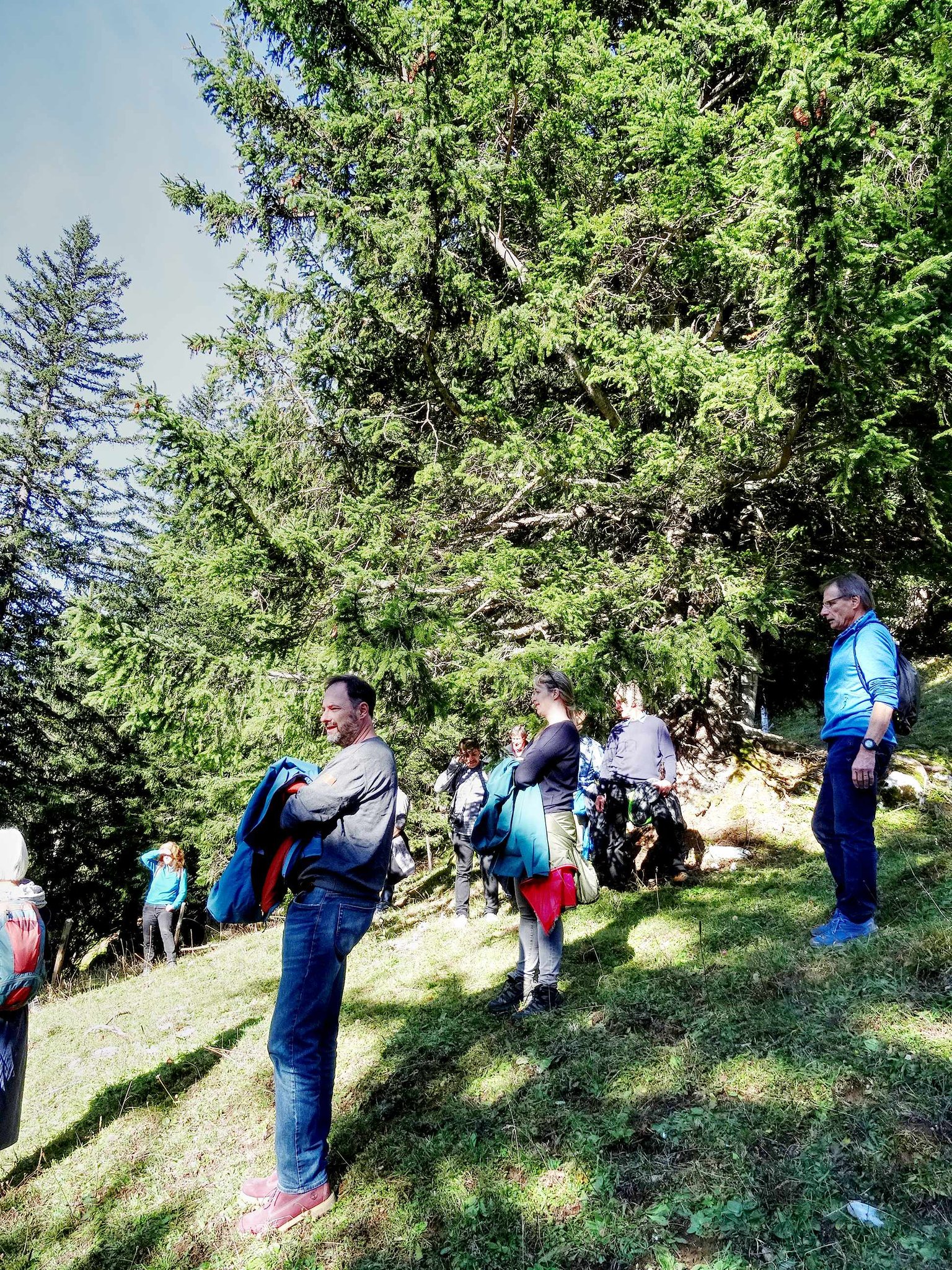 Marc Ungerer und Monika Neiger von JRT sowie Peter Aeschimann von der RKOO lauschen gespannt