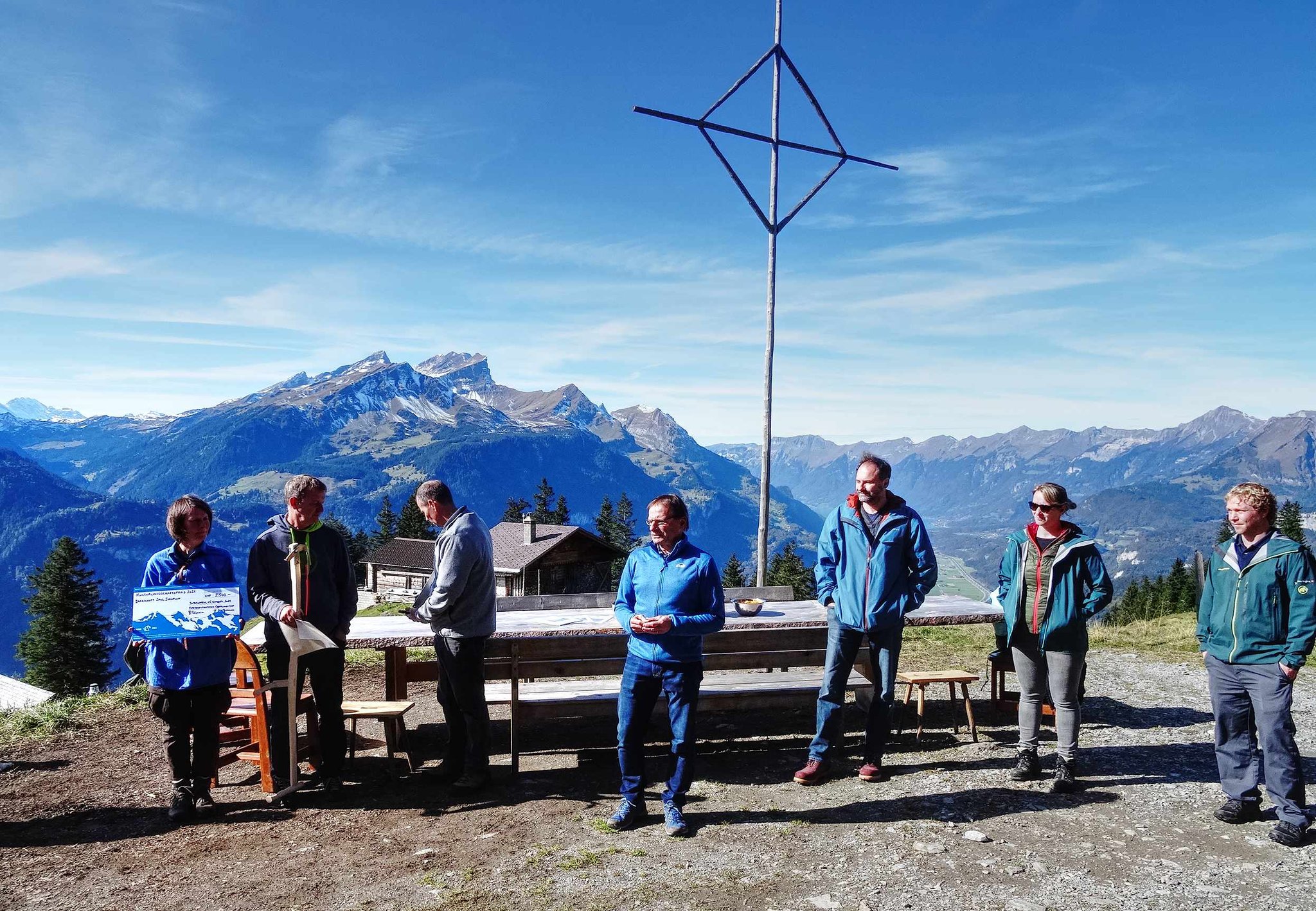 Peter Aeschimann betont, wie wichtig eine nachhaltig bewirtschaftete Landschaft für die Region ist
