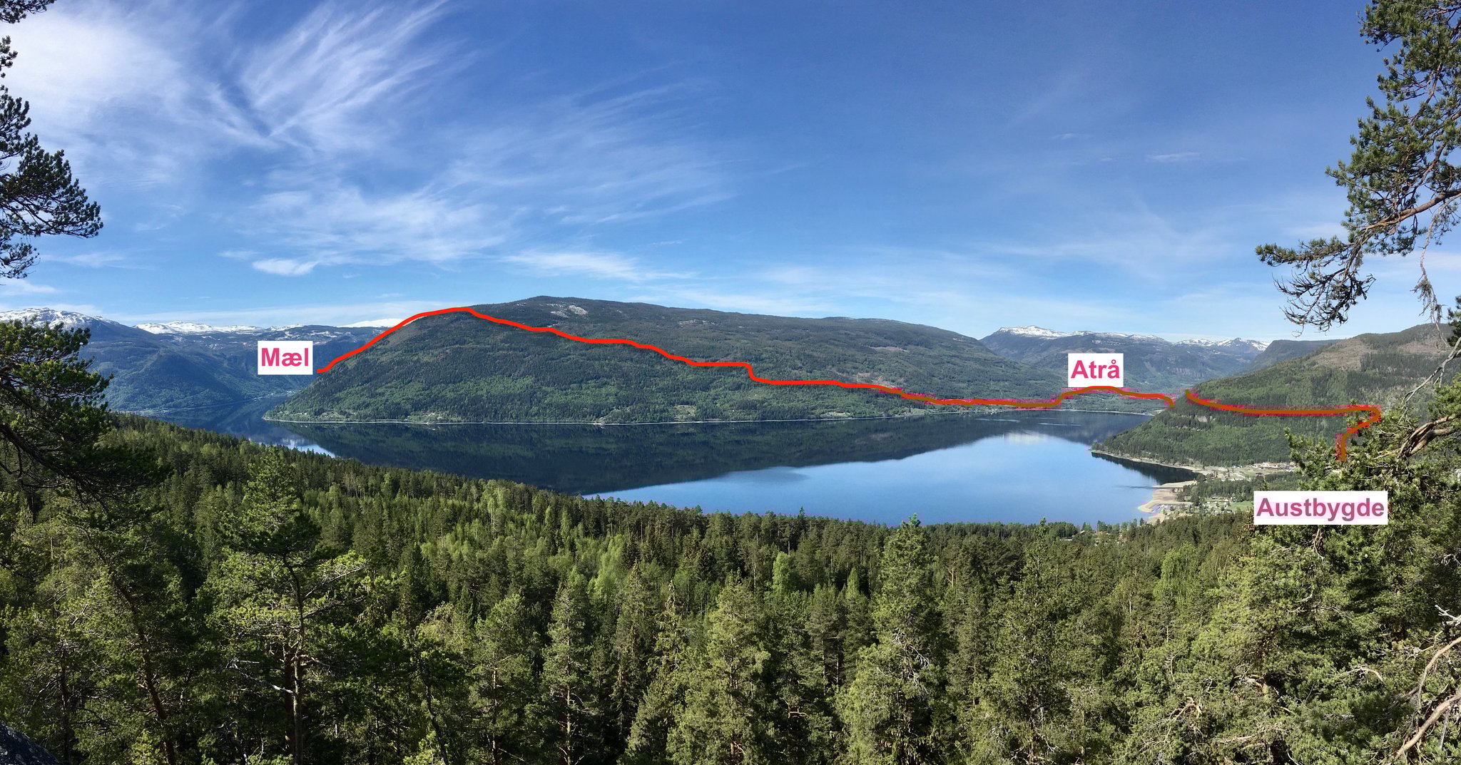 fra her kan du se hvor pilegrimsveien gå videre de neste dagene