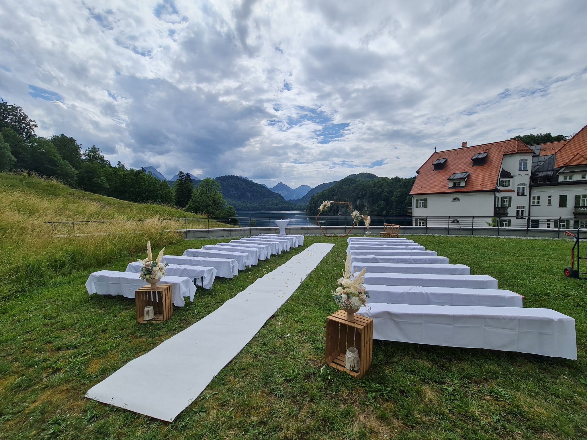 Hussen für Bierbänke und Tische