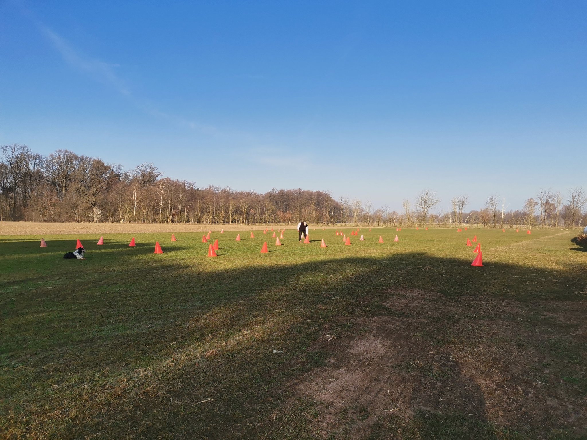 Aufbau am frühen morgen