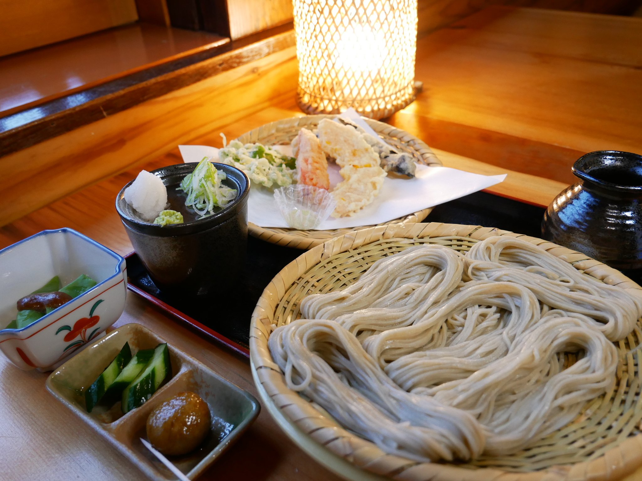 2日目昼食「戸隠そば特別セット」
