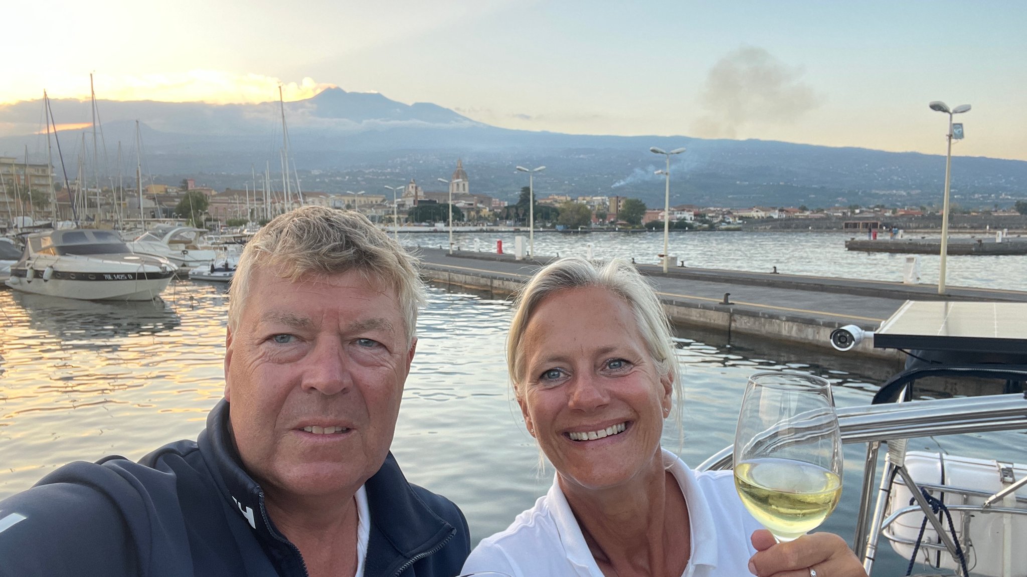 Arrival in Marina di Riposto Porto dell' Etna