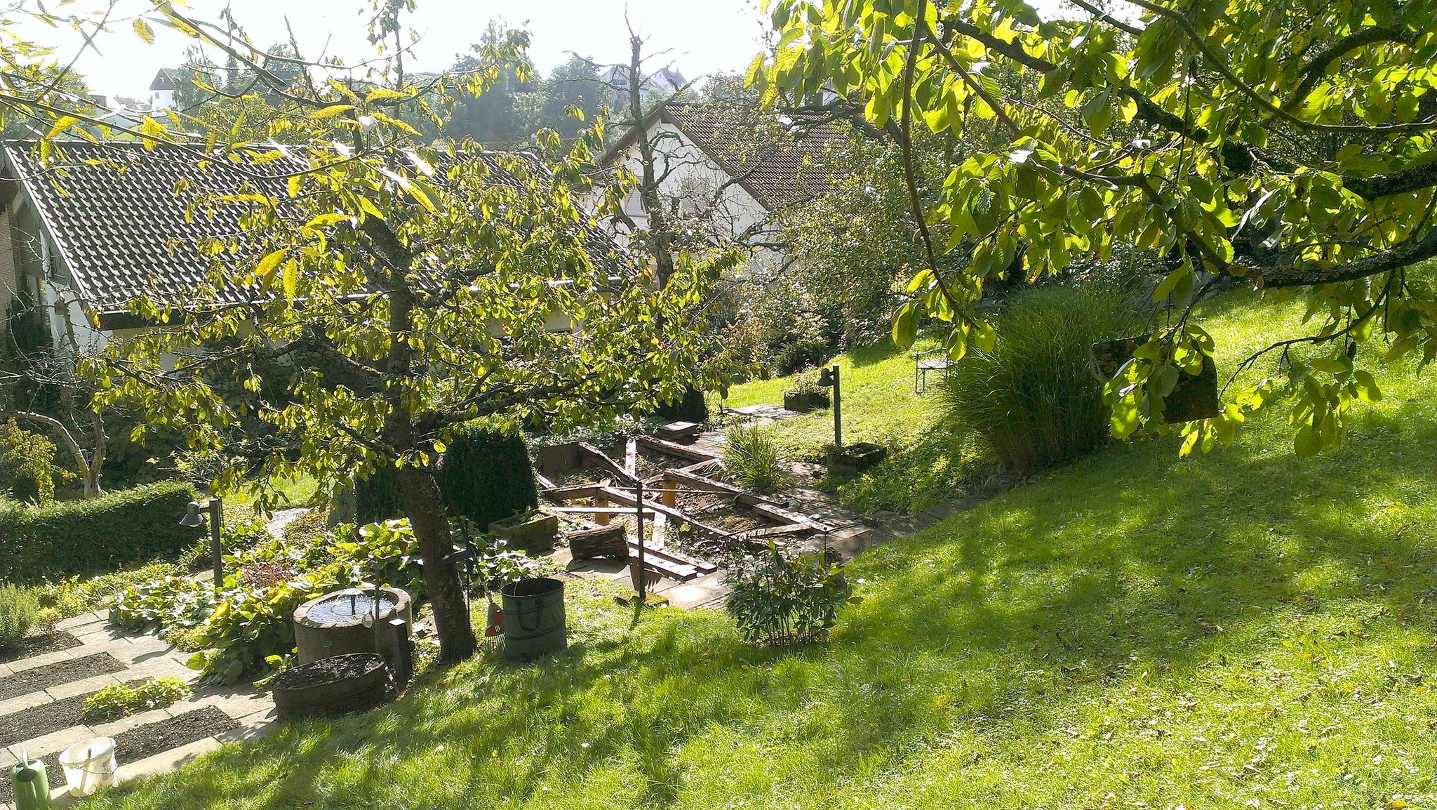 Vorher Zustand Hanggarten