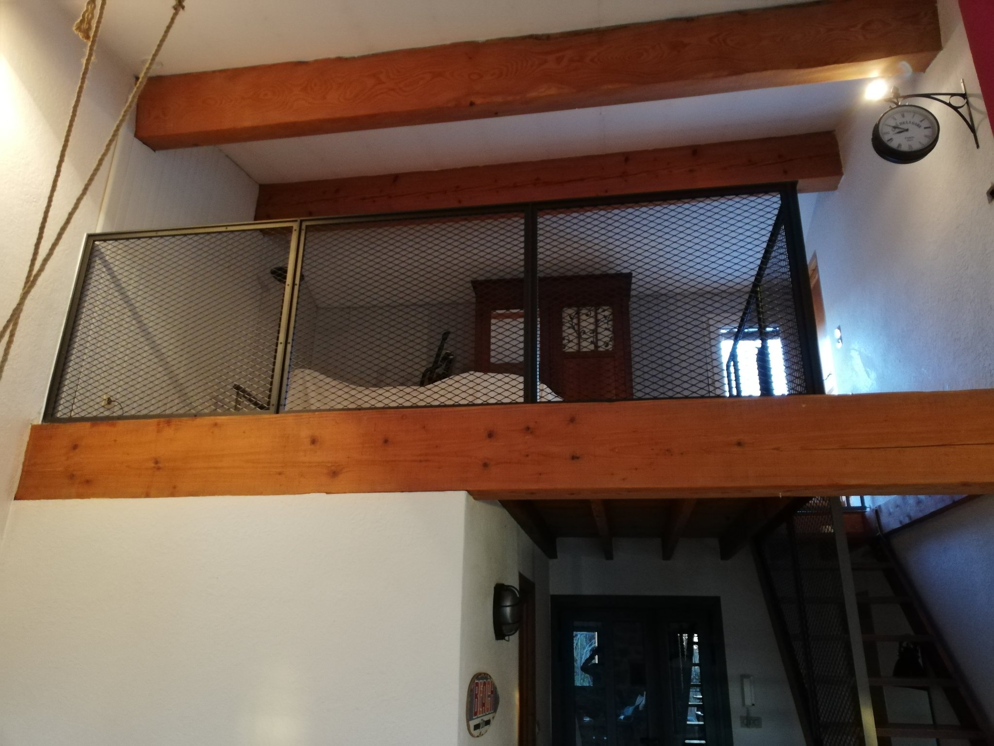 Rampe et garde-corps en métal déployé, Finition noir 2100 sablé. Junas, Gard (30) Métalu d'Oc