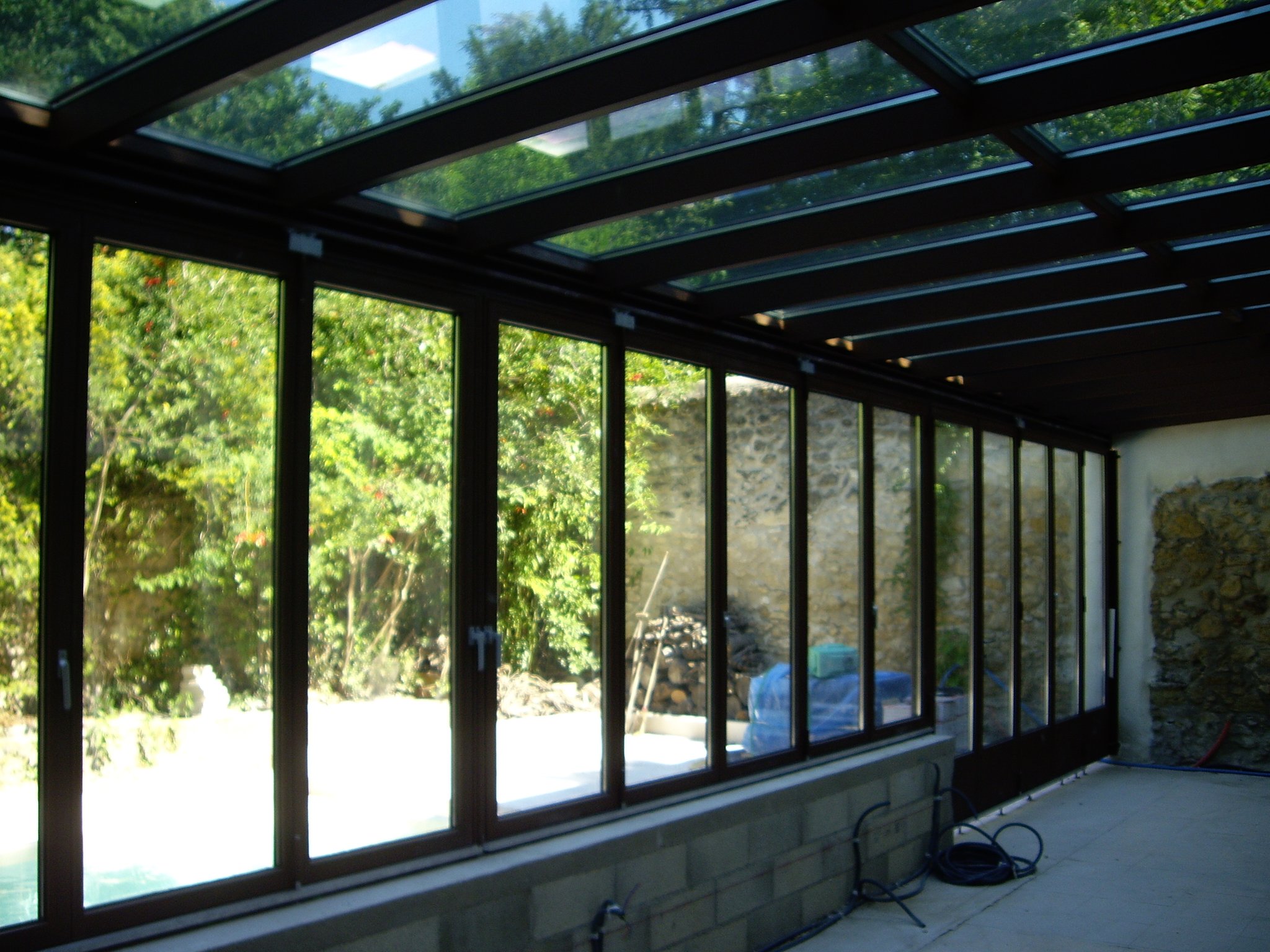 Verrière avec portes accordéons jansen. Salon de provence, (13)