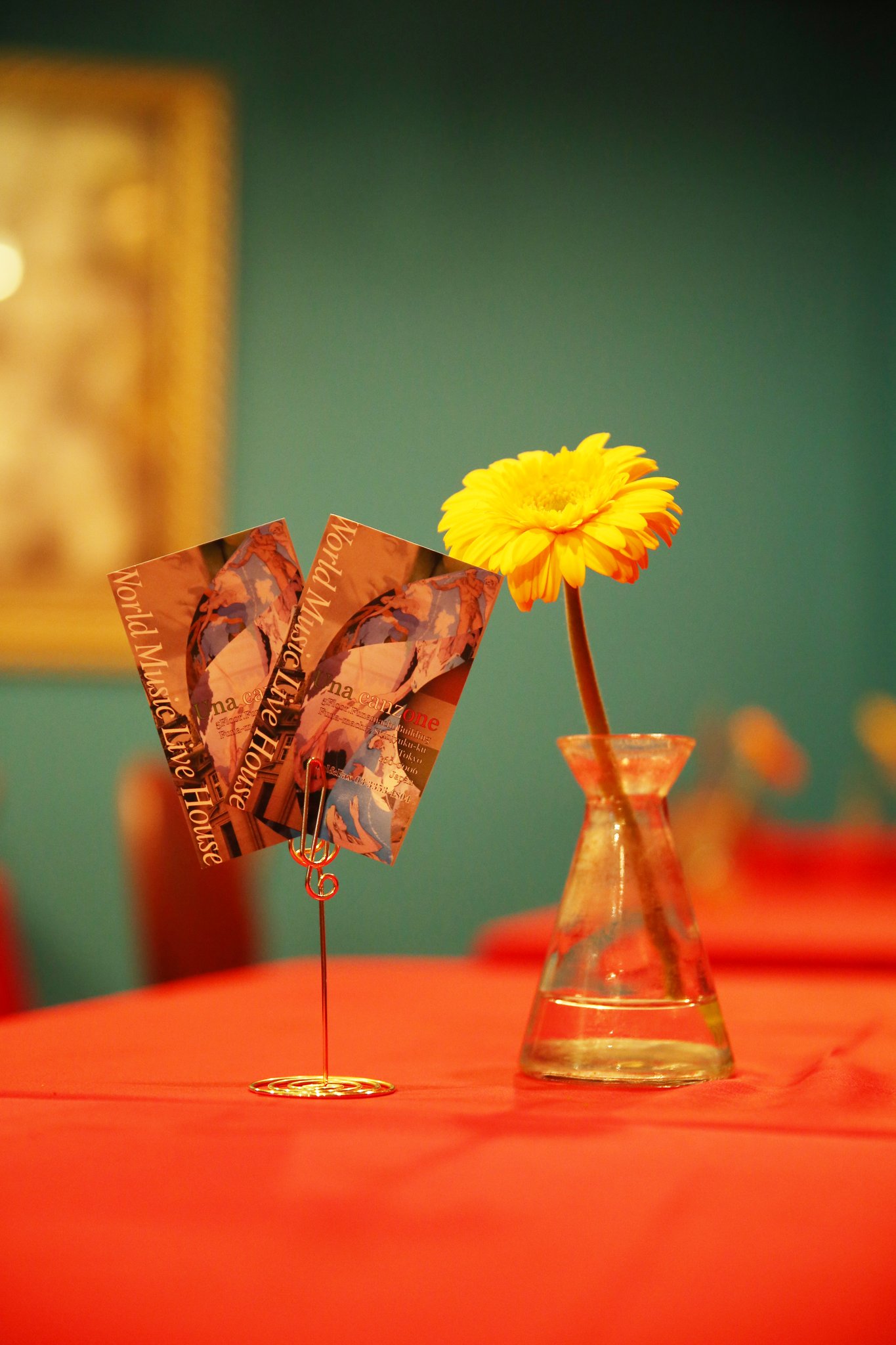 テーブルのお花