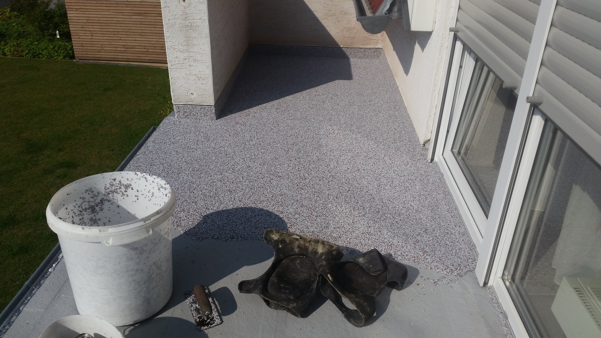 Verlegung eines Steinteppich - Mario Bogisch Bausysteme