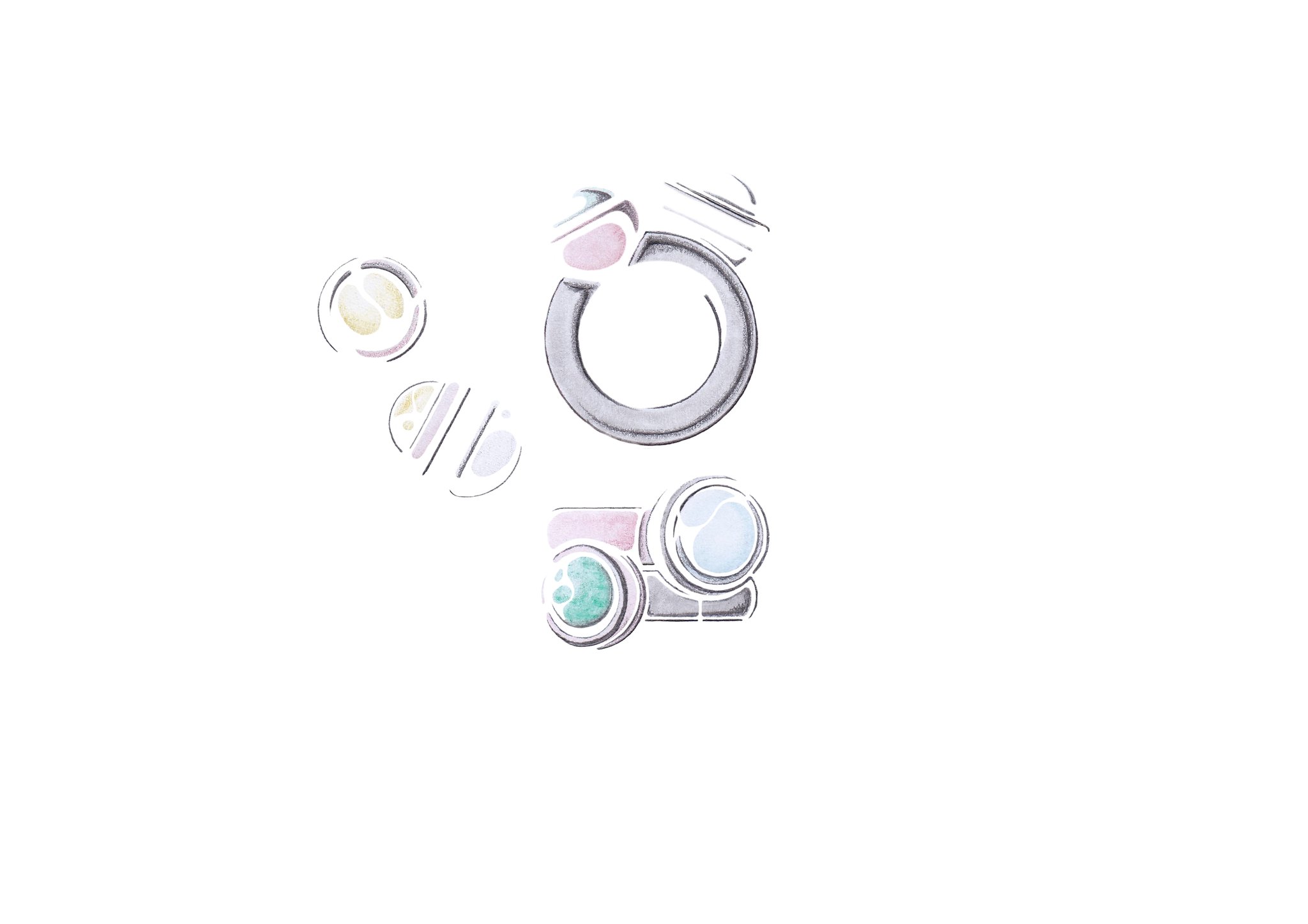 Verfolgen Sie wie unsere neue Schmucklinie Kugelkollektion entsteht  -  Skizze Nr. 10 / 14