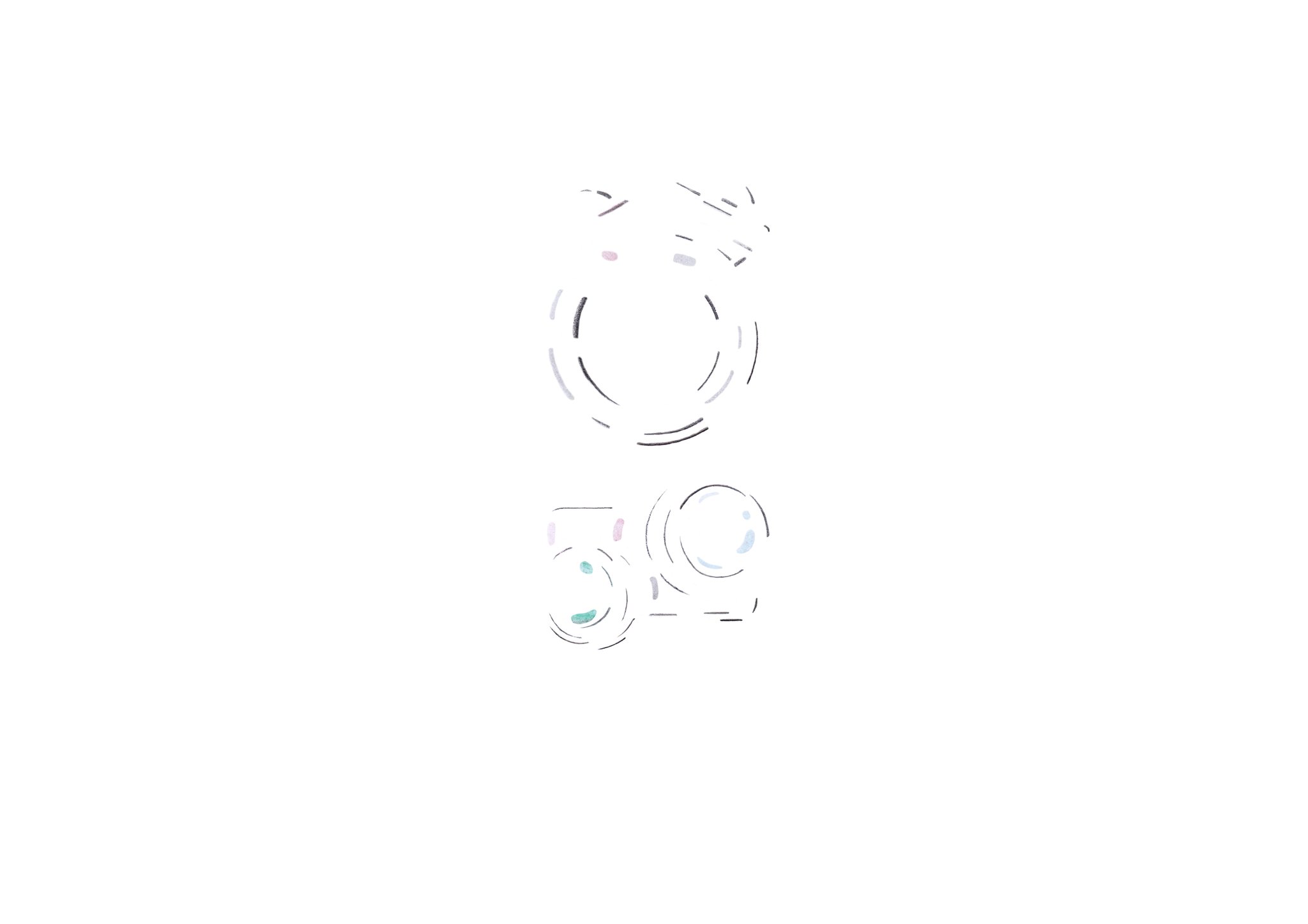 Verfolgen Sie wie unsere neue Schmucklinie Kugelkollektion entsteht  -  Skizze Nr. 2 / 14