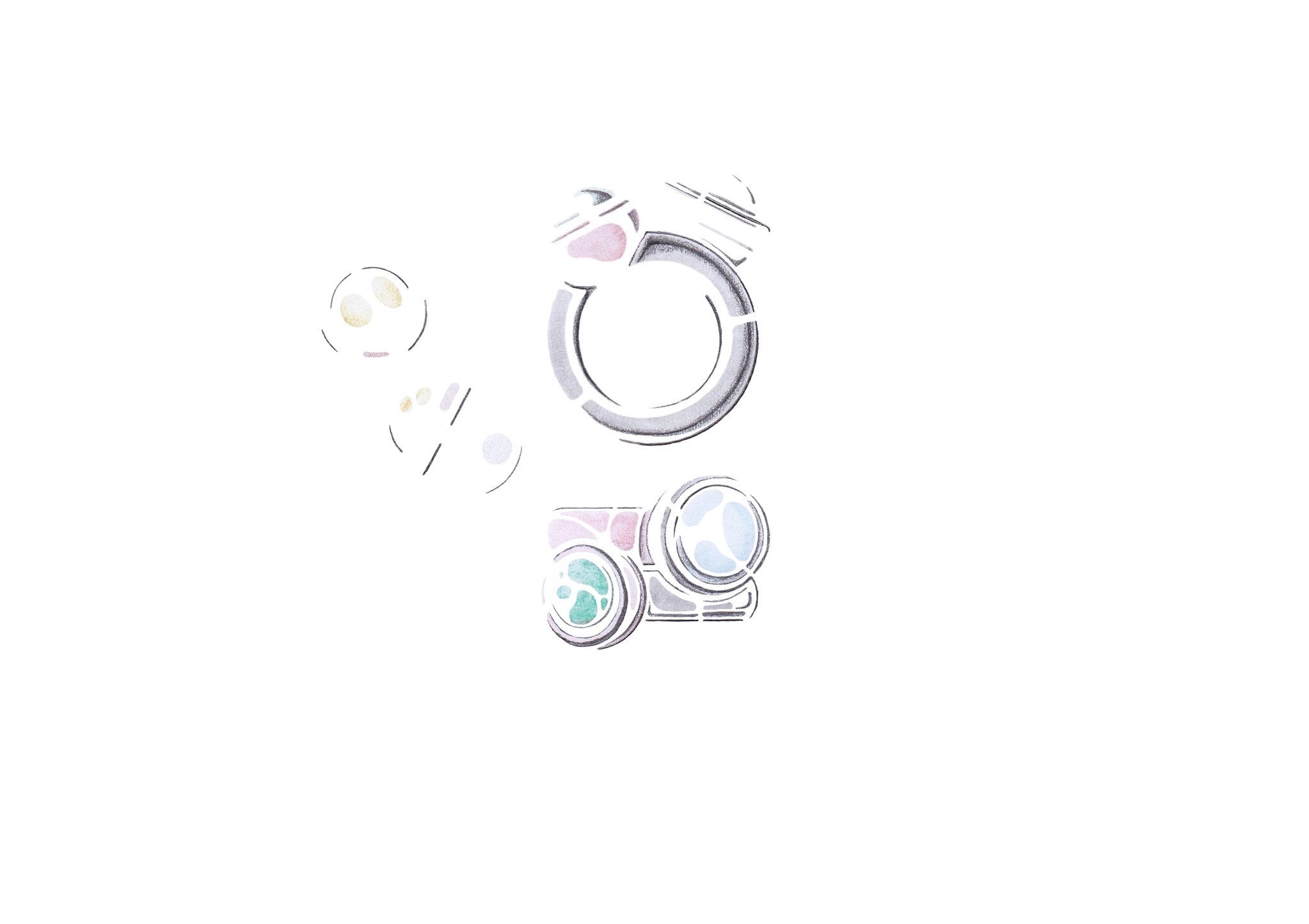 Verfolgen Sie wie unsere neue Schmucklinie Kugelkollektion entsteht  -  Skizze Nr. 8 / 14