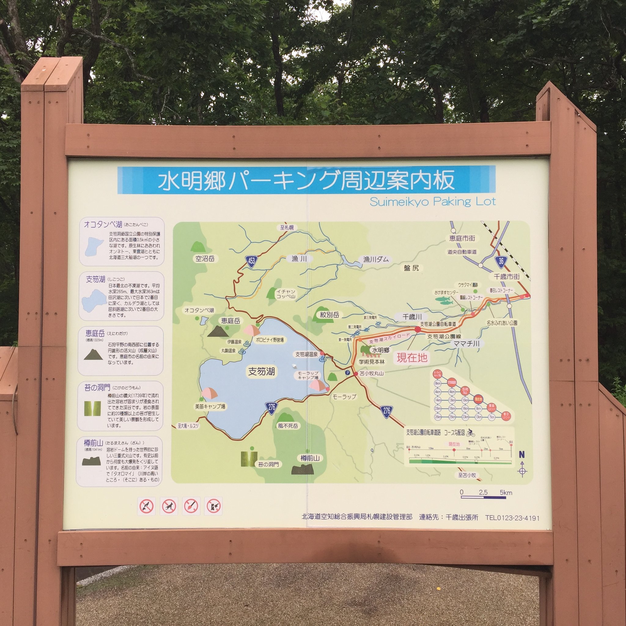 支笏湖公園自転車道路