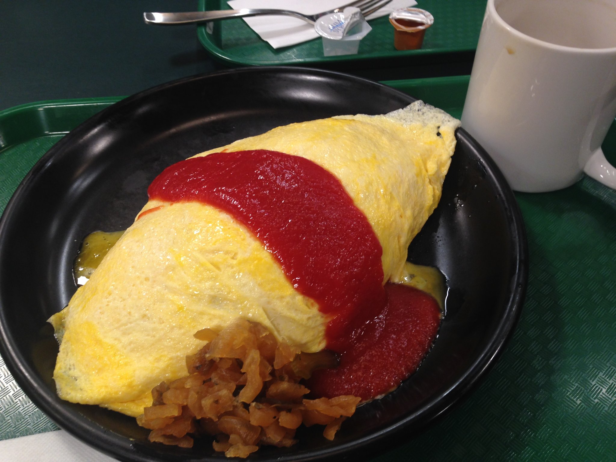 ラッキーピエロ峠下総本店（オムライス550円）