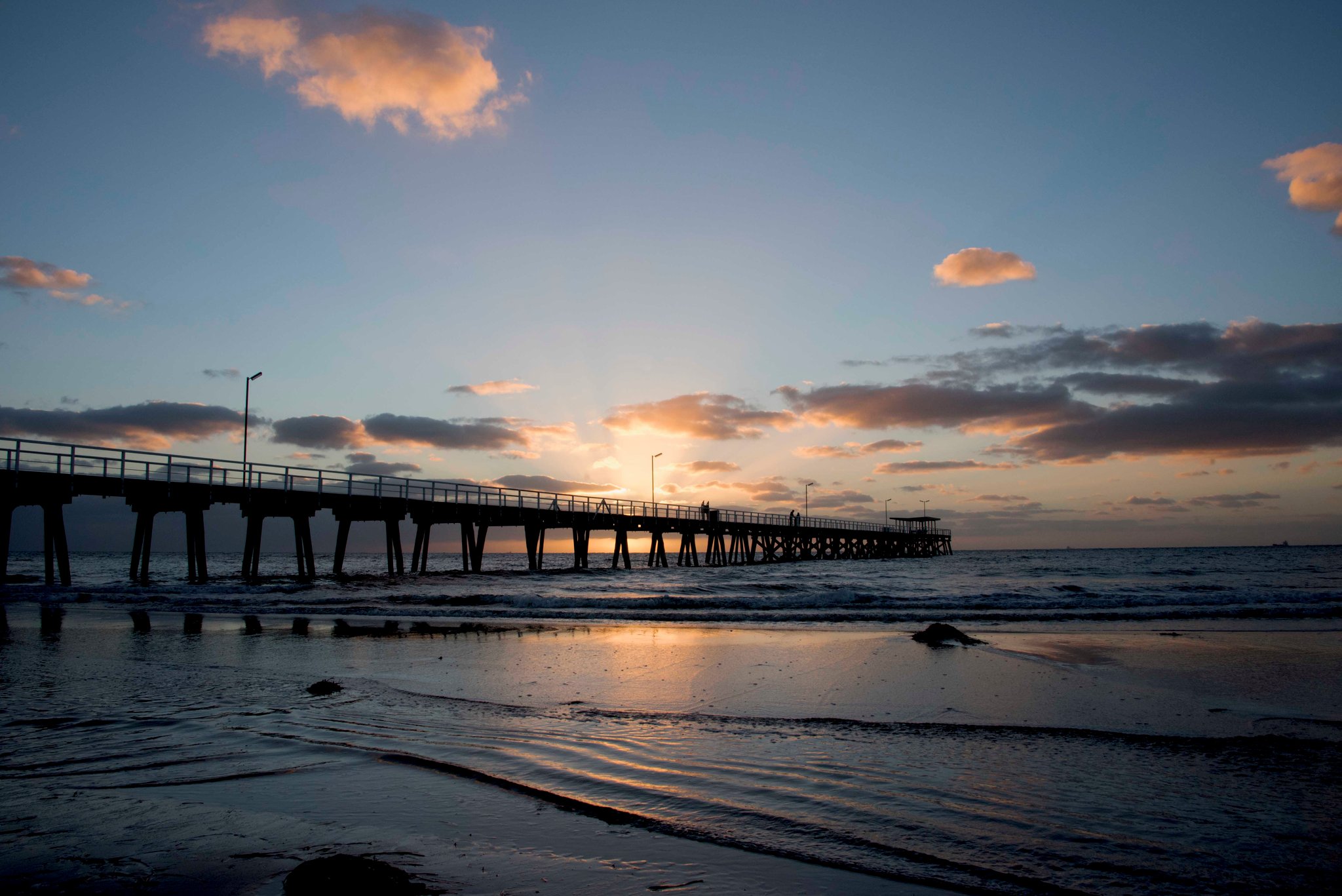 Largs Bay Beach Sunset 4