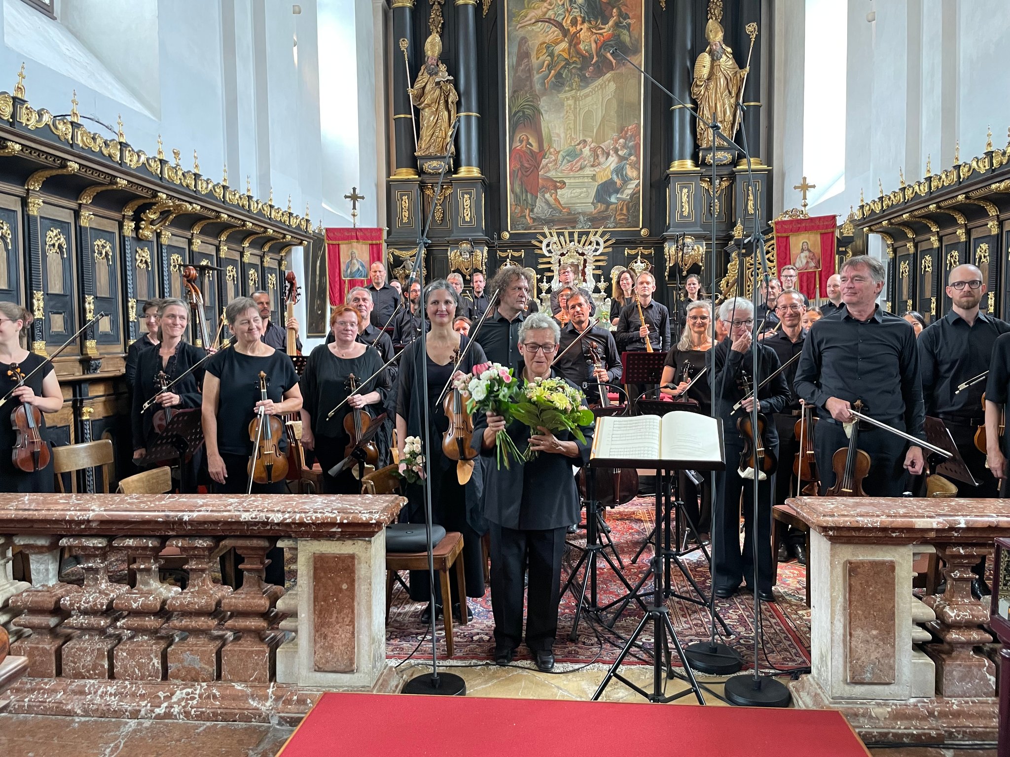 Dirigentin Michi Gaigg (Schubert) und L’Orfeo Barockorchester © privat