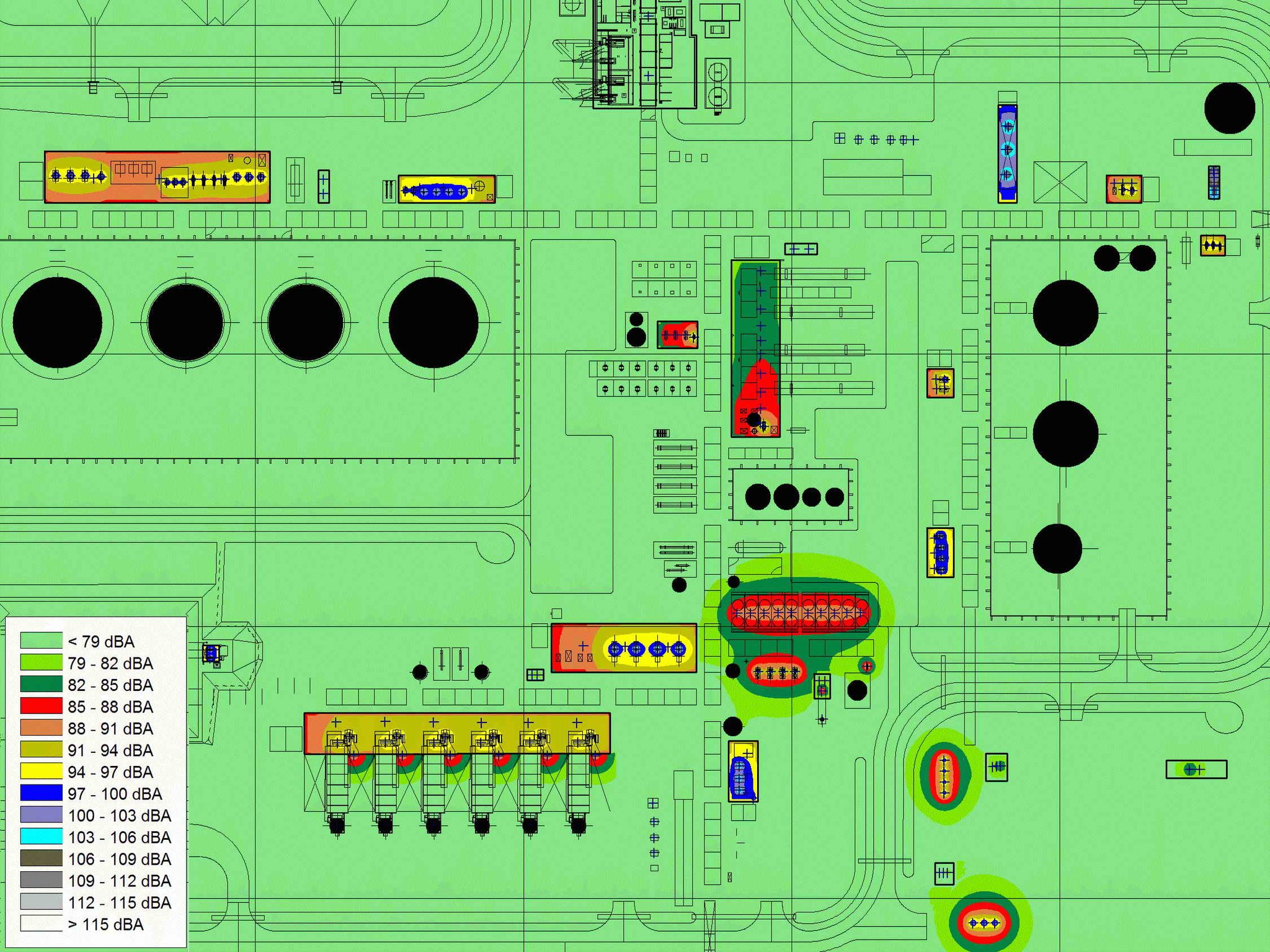 OHS Noise Model for Industrial Facility