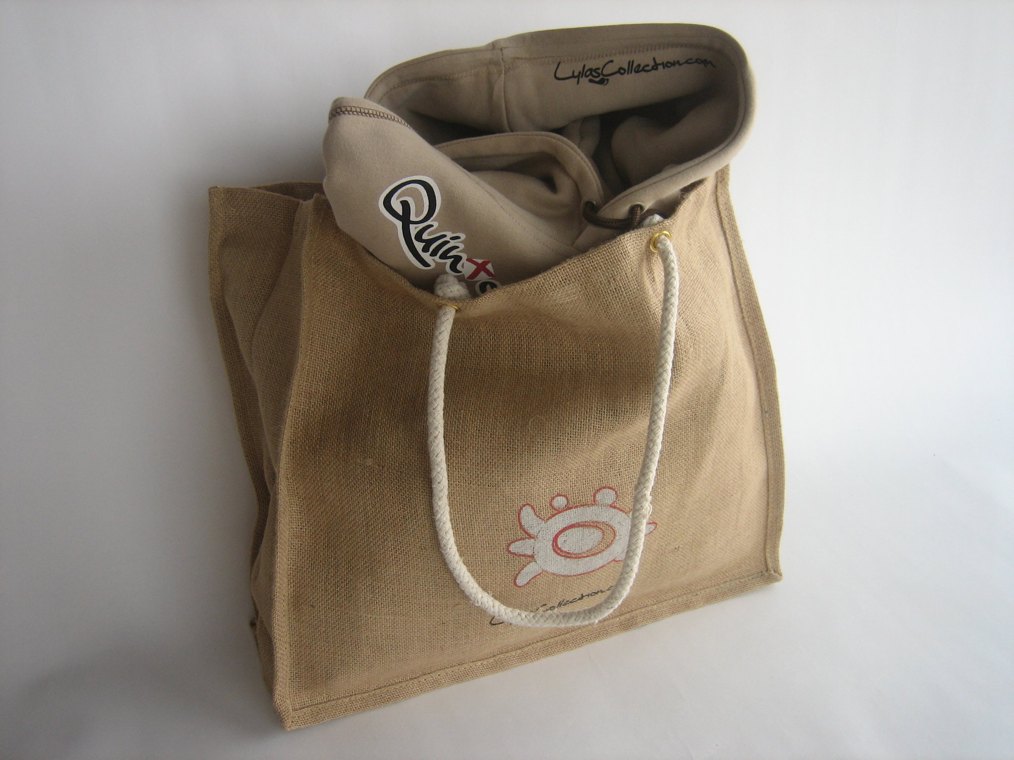 sacchetto juta stampato