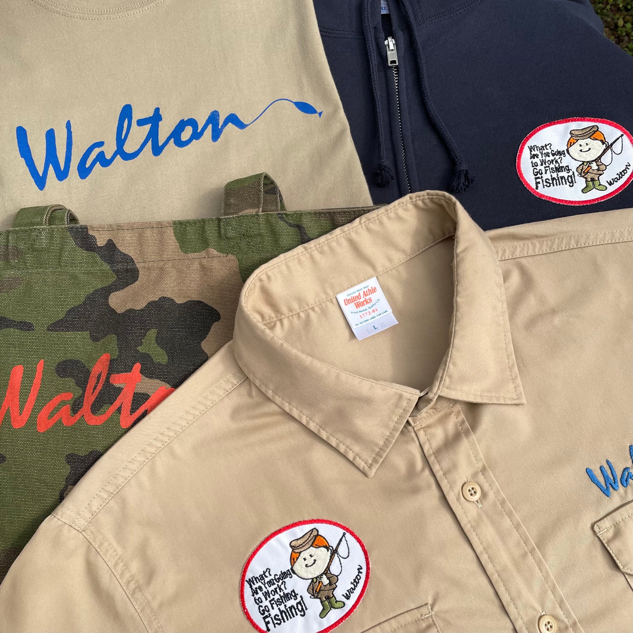 ウォルトン物販部のワークシャツなど