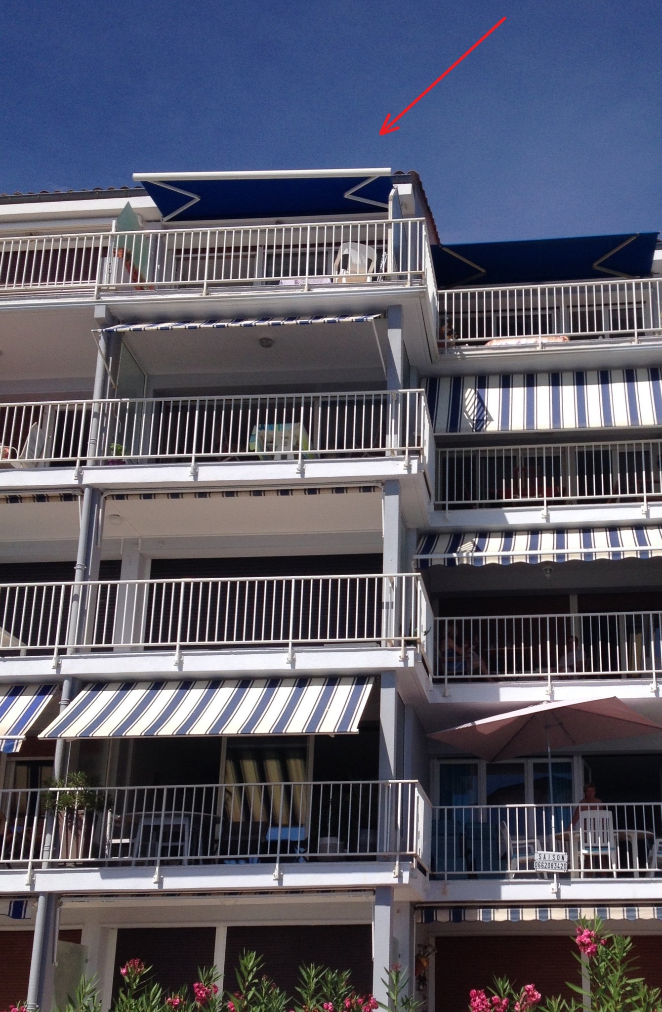 Dernier étage résidence Méditerranée Sanary