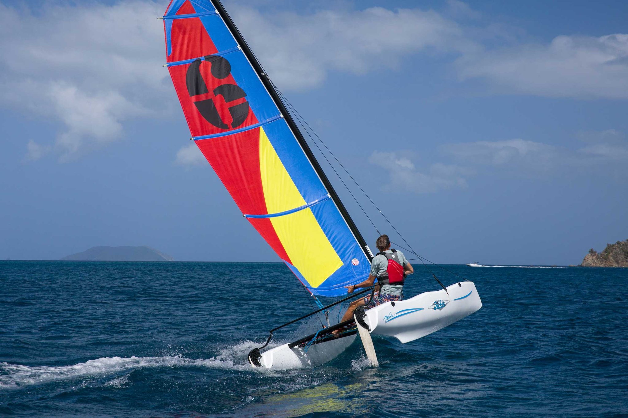 Catamaran voile mer Sanary