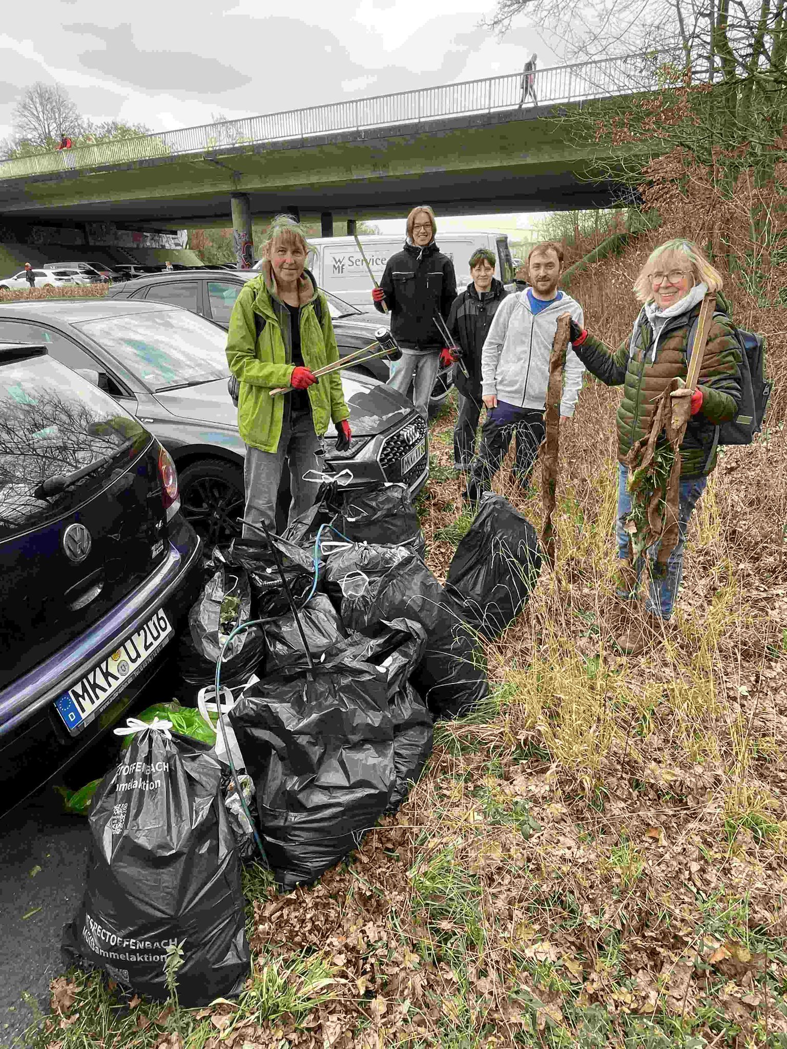 Stolze 23 Säcke kamen zusammen.