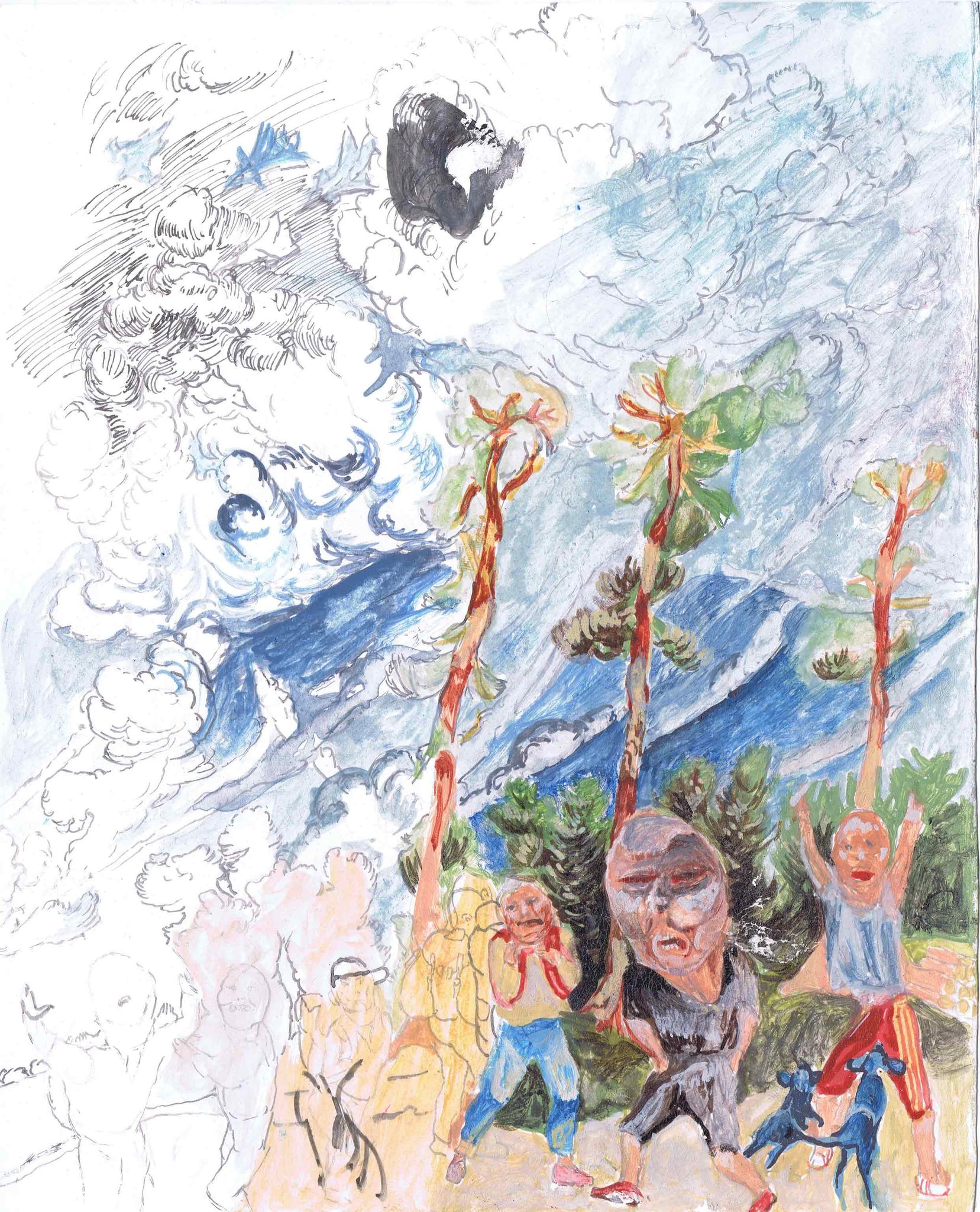 Sketchbooks-2016-Gummi-Arabicum-On-Paper-24.8x17.4Cm