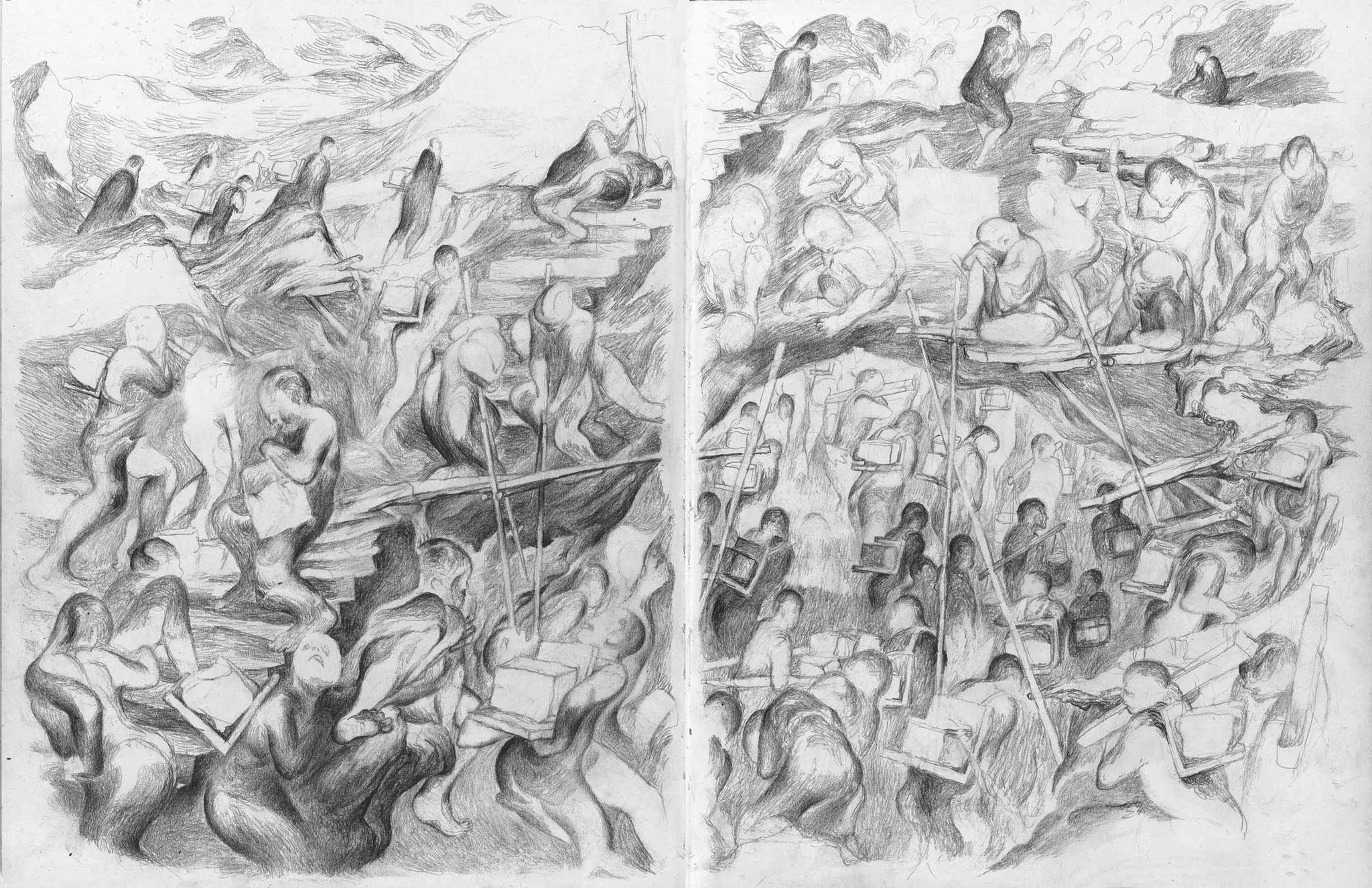 Pencil-On-Paper-2010-2014/29x21cm/44x29cm