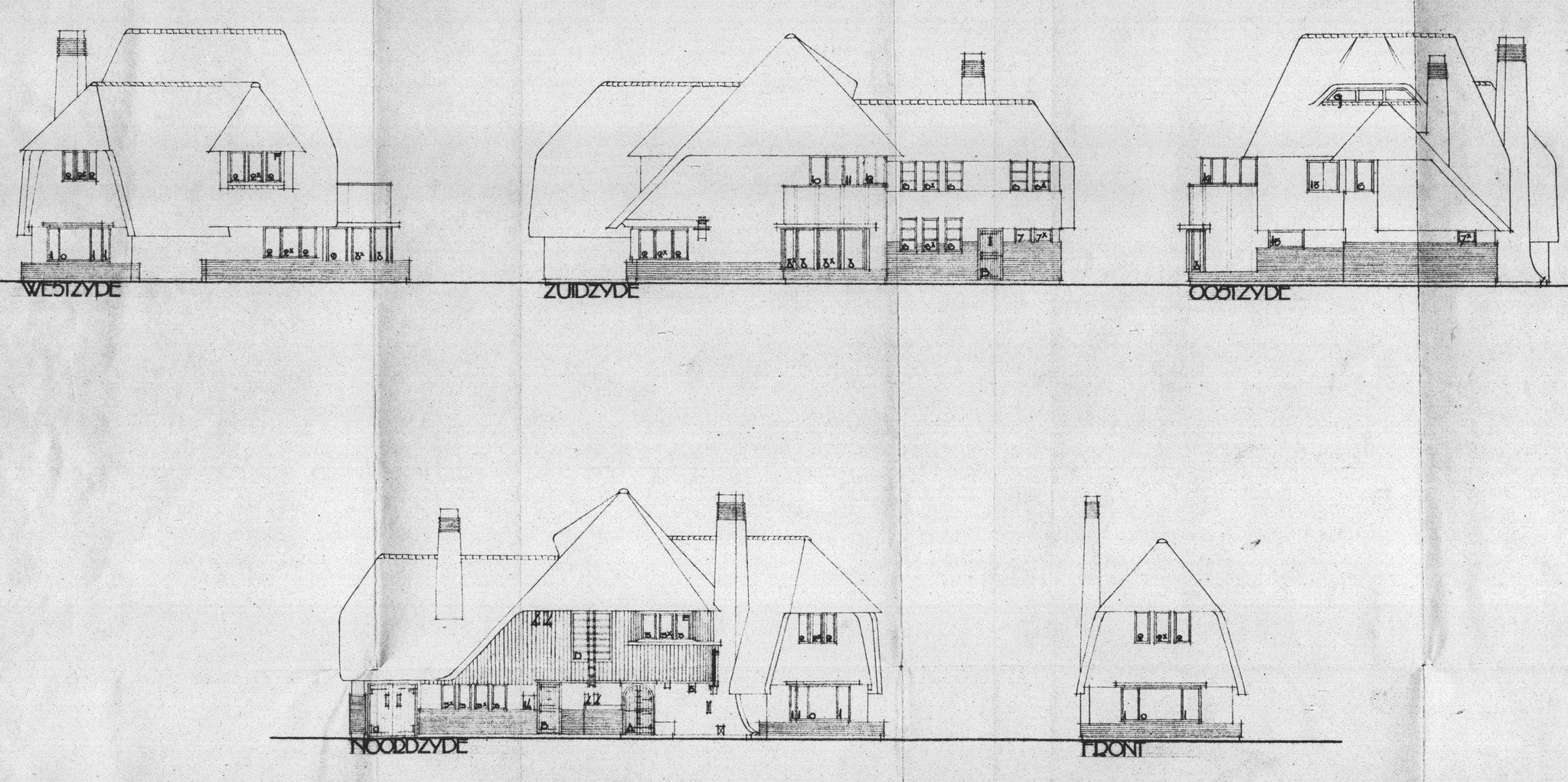 Ontwerp van architect Greiner, 1929