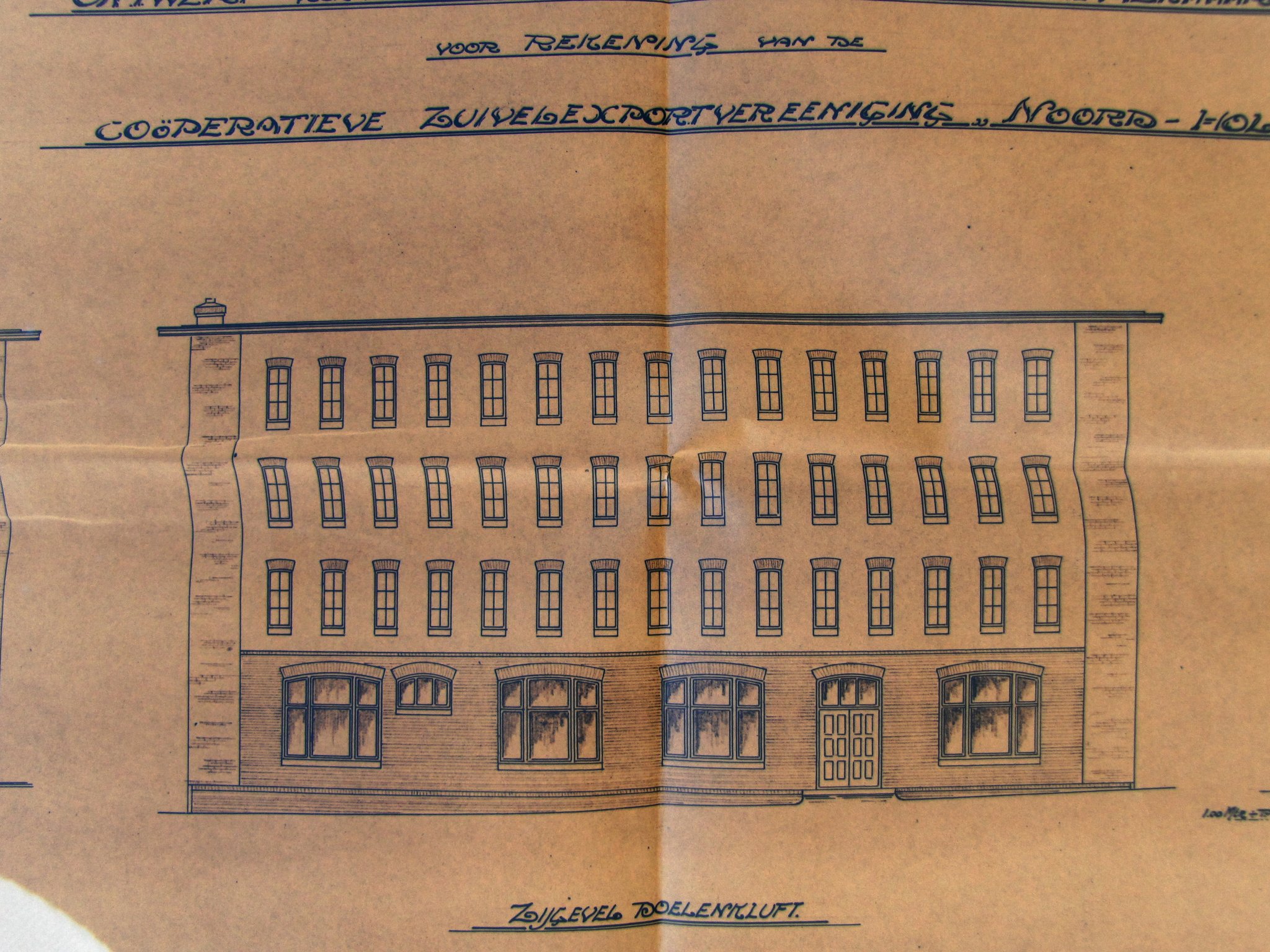 Ontwerp van Zytse Feddema uit 1918 (bron: Noord-Hollands Archief). 