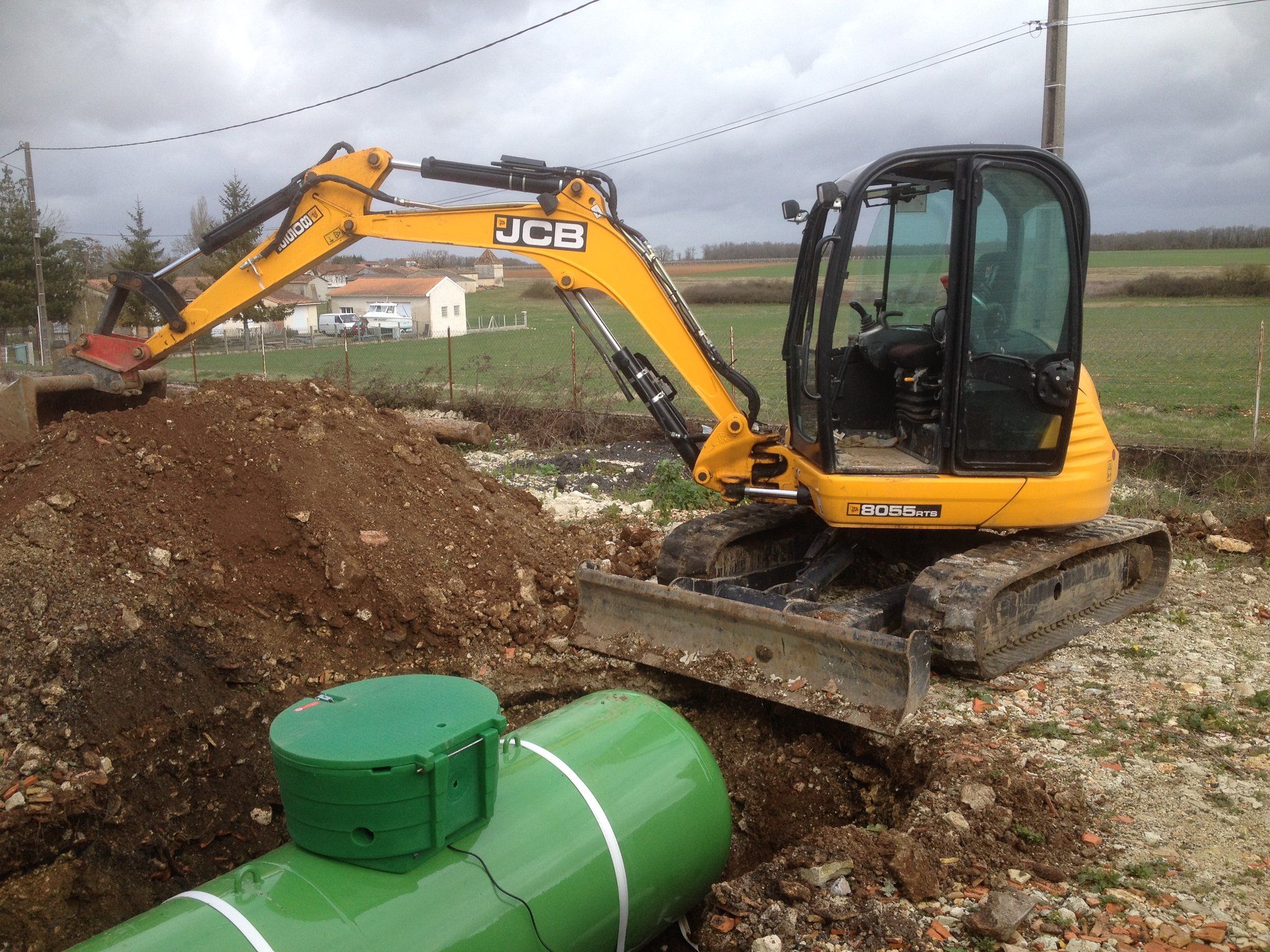 Installation d'une citerne gaz