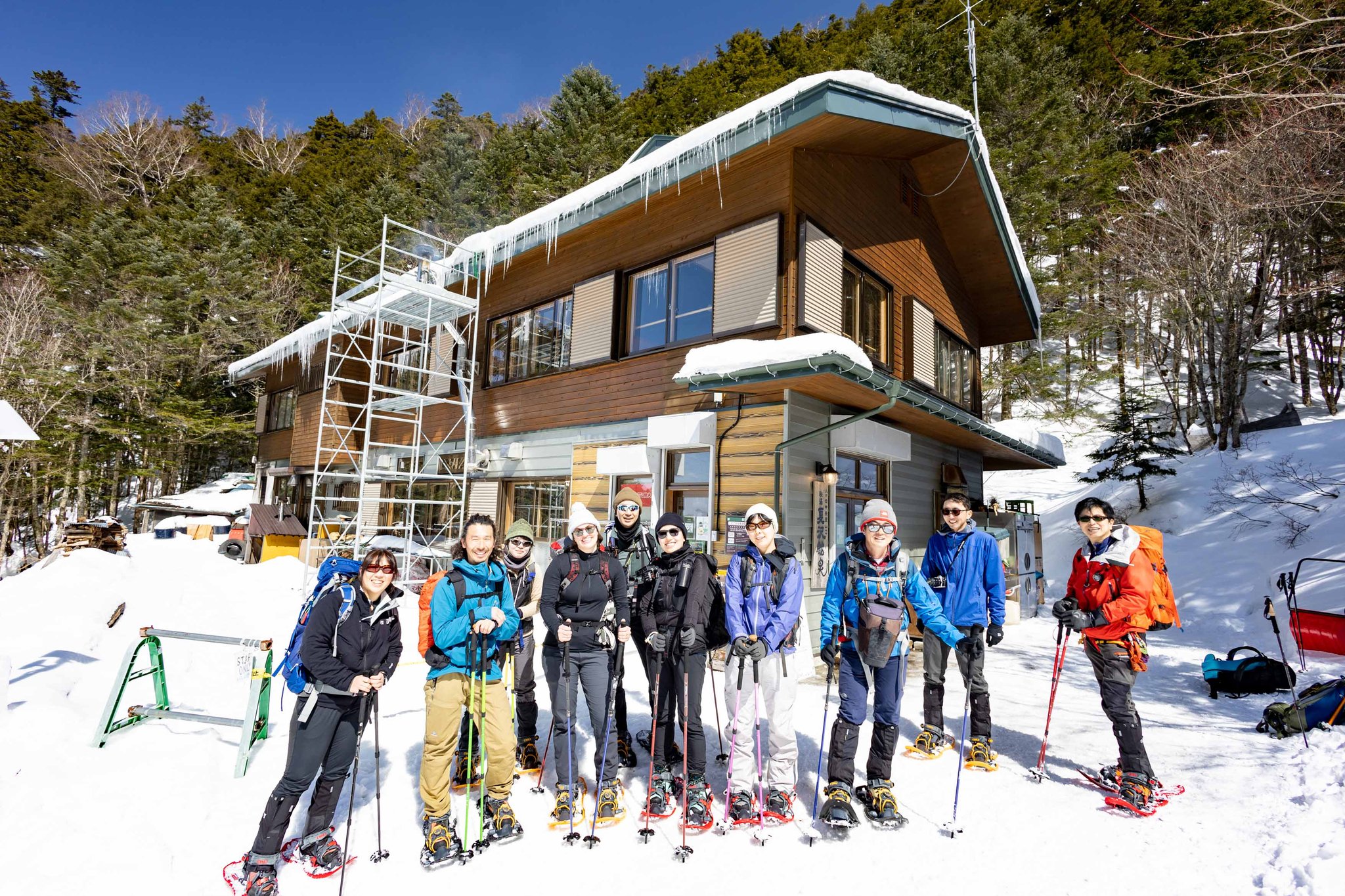 八ヶ岳　夏沢鉱泉＆根石岳スノーシュー