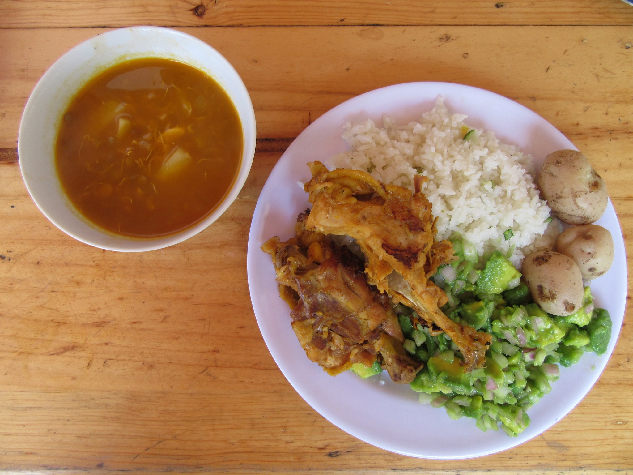 Leckeres Essen direkt vom Zufluchtsort 