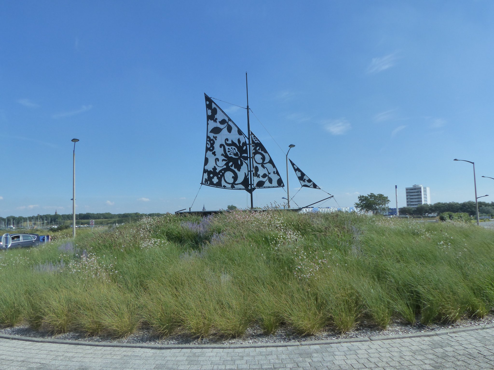 décoration d'un giratoire