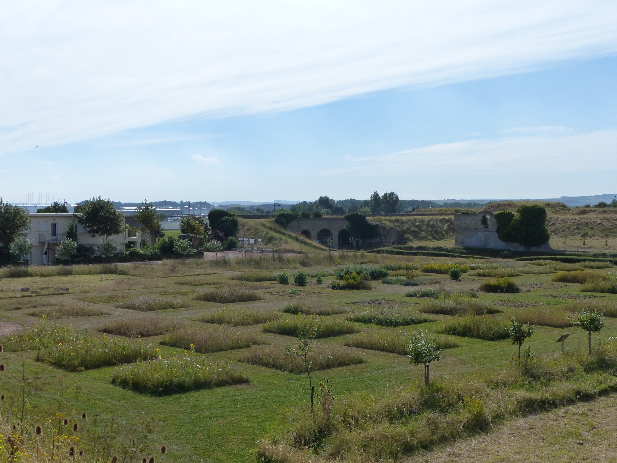 damier fleuri au Vieux-Fort